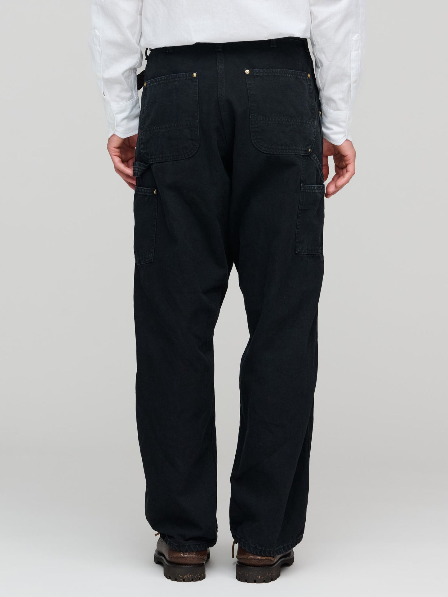 Dad's Fit Oxford Painter Pants, Black