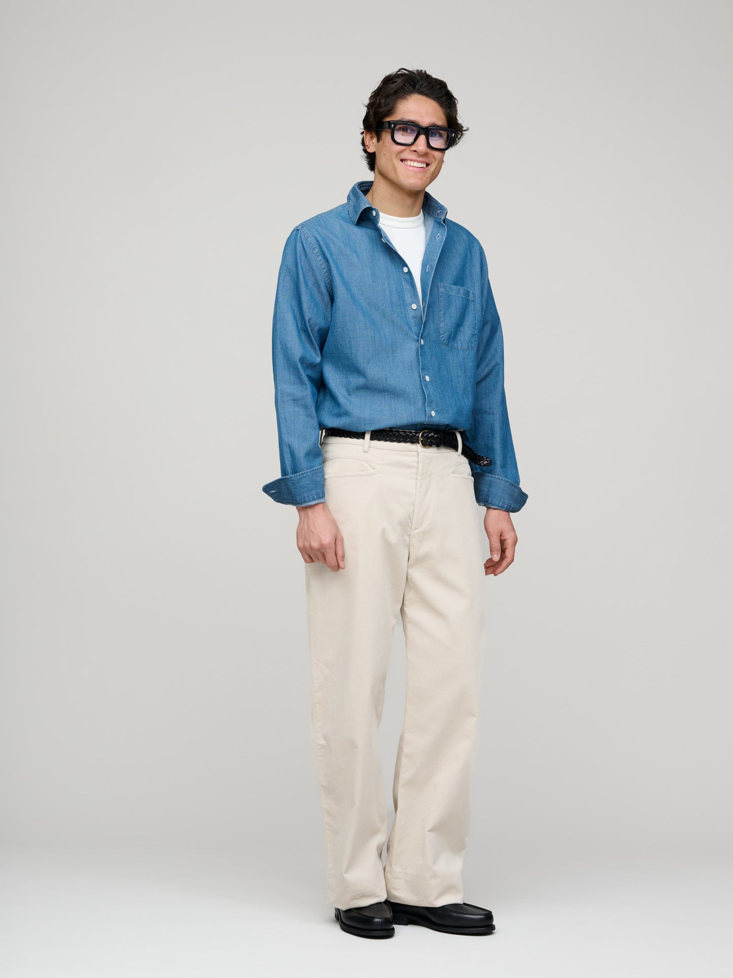 Gardian Trousers Wale Corduroy, Ivory