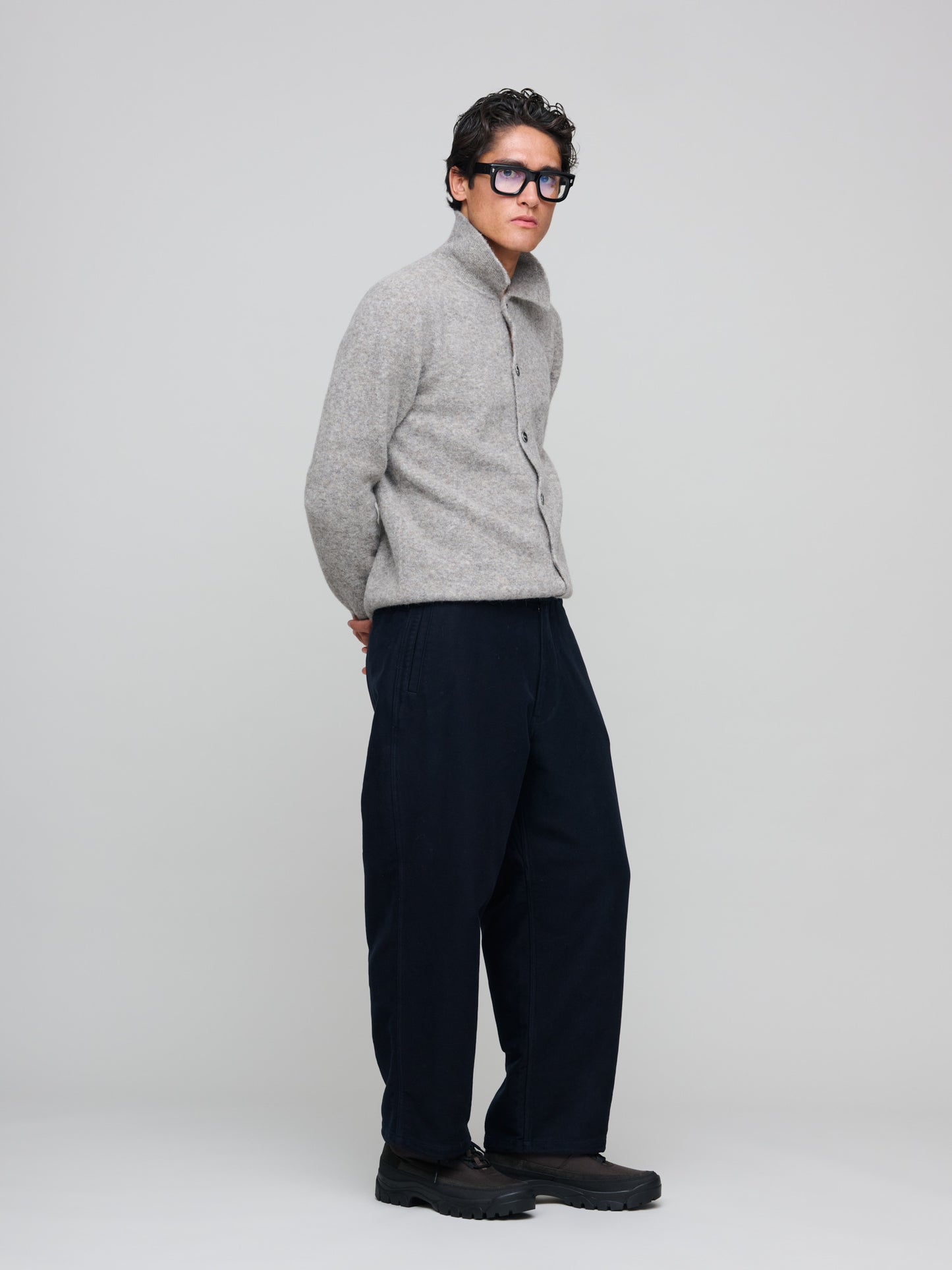Velveteen Deck Pants, Dark Navy