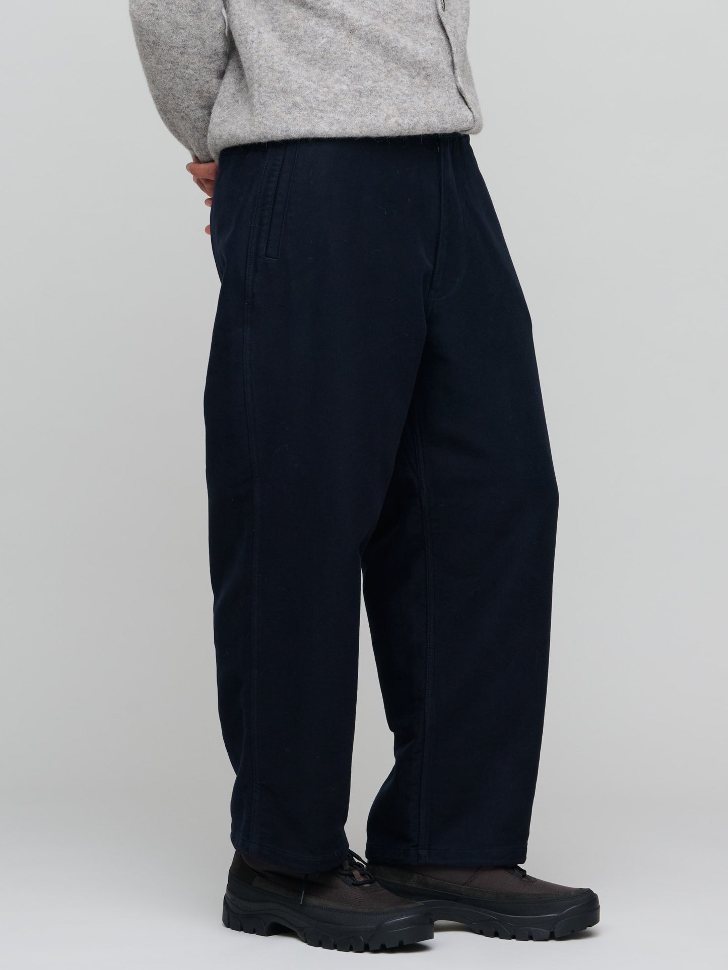 Velveteen Deck Pants, Dark Navy