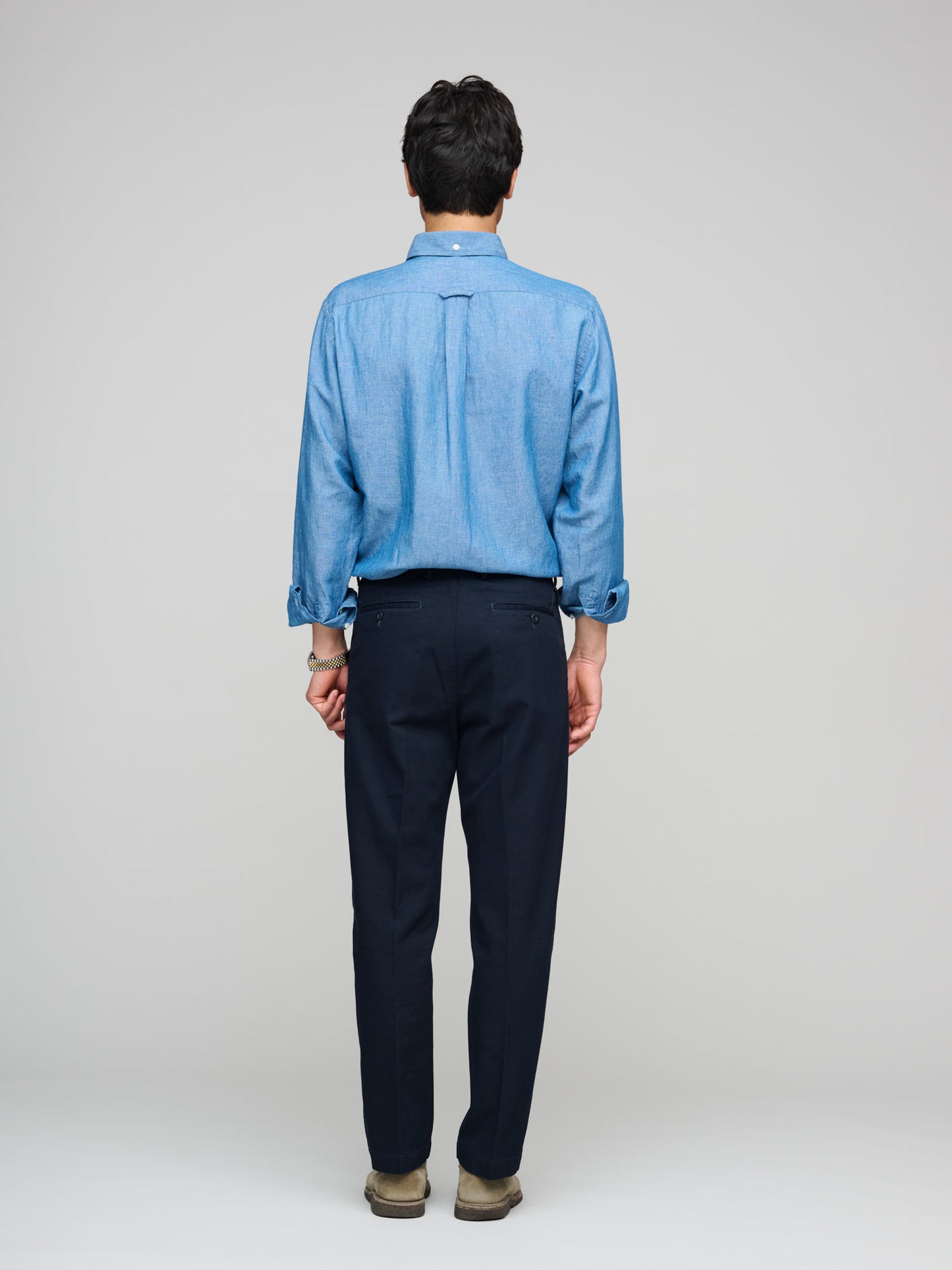 Twill Slacks, Navy