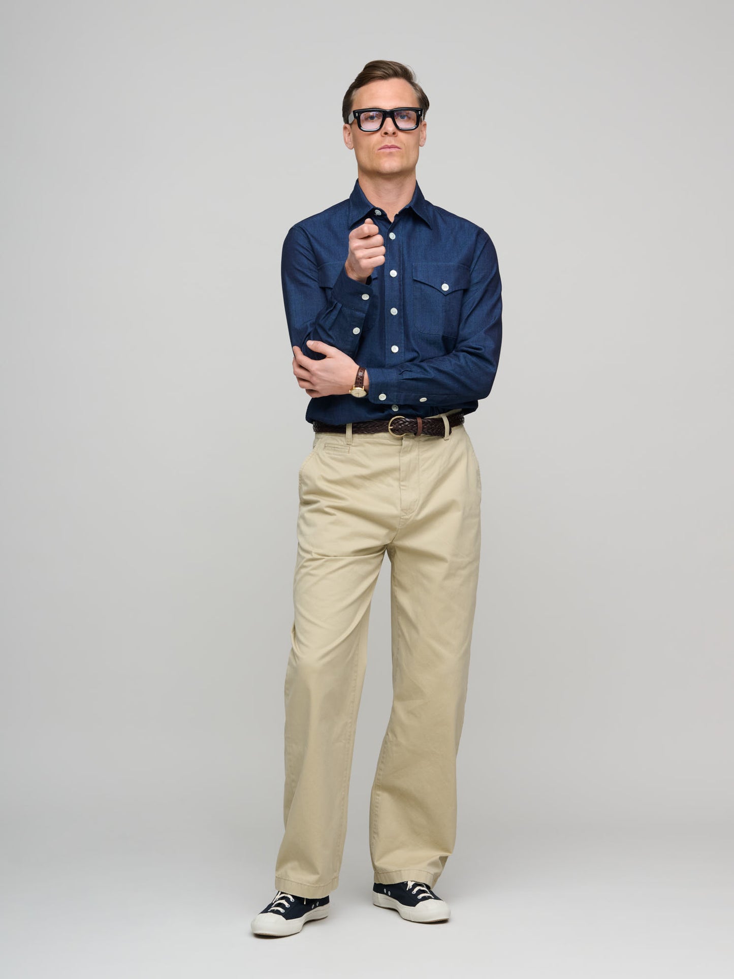 Rel Cotton Twill Chinos, Woody Beige