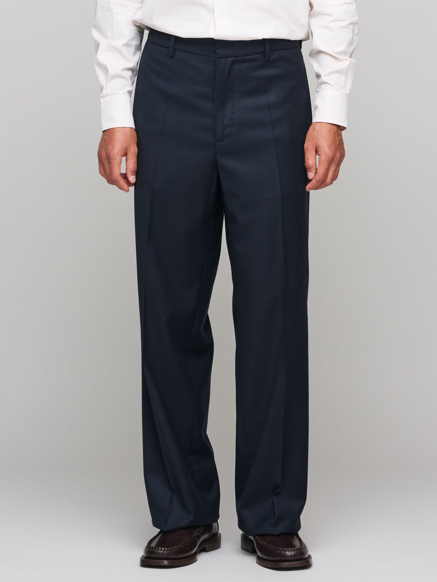 Delfo Flannel Trouser, Navy