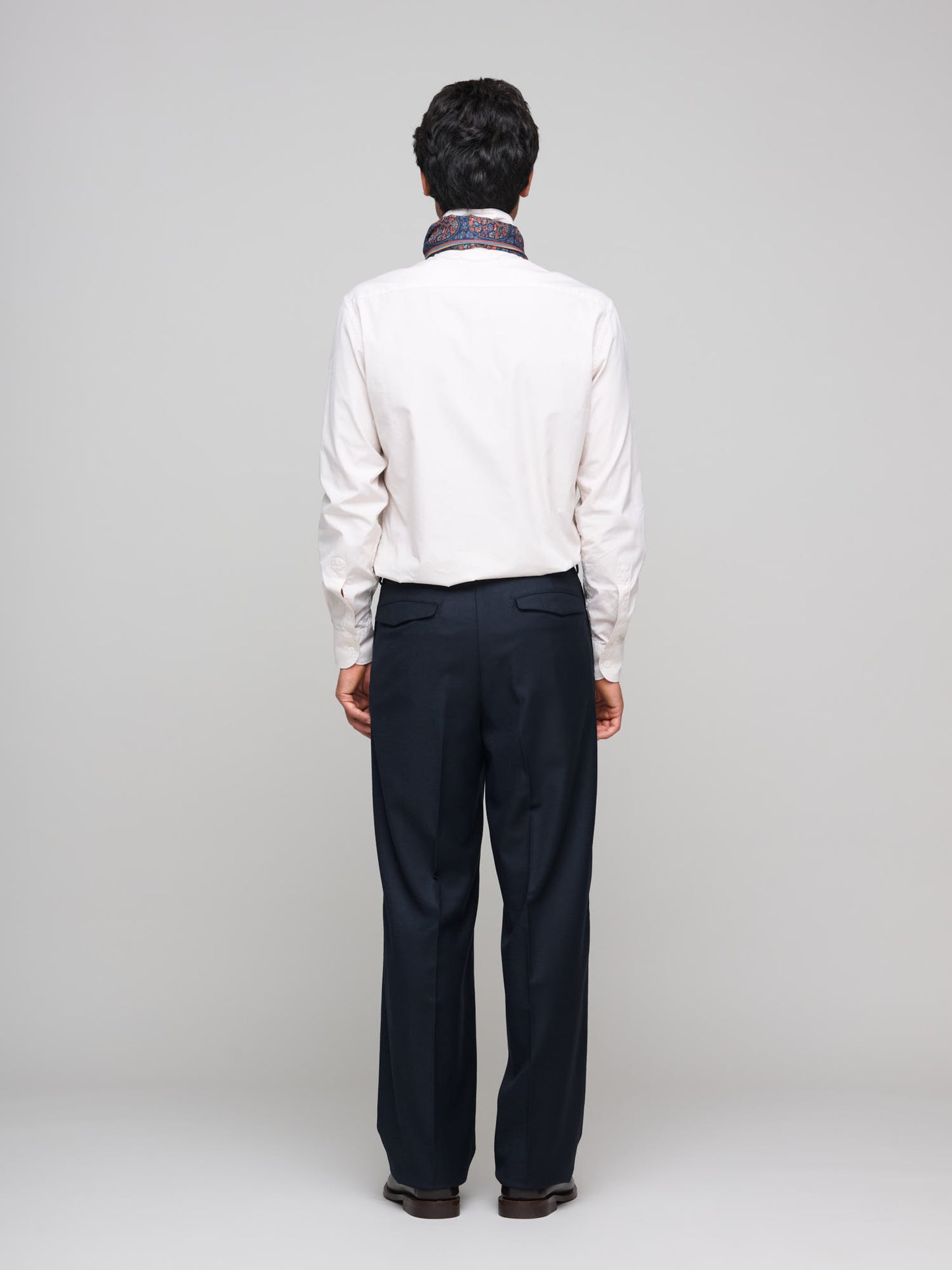 Delfo Flannel Trouser, Navy