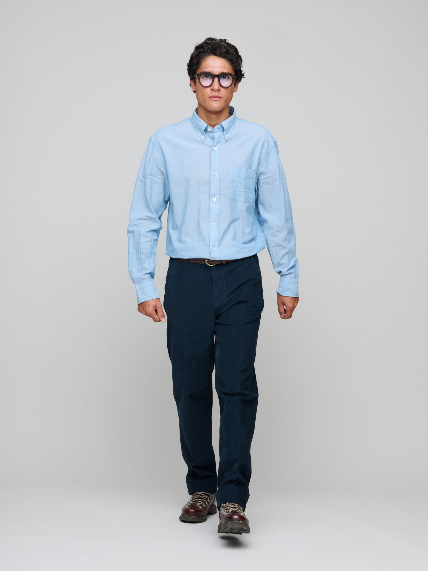 Needle Cord Trouser, Navy