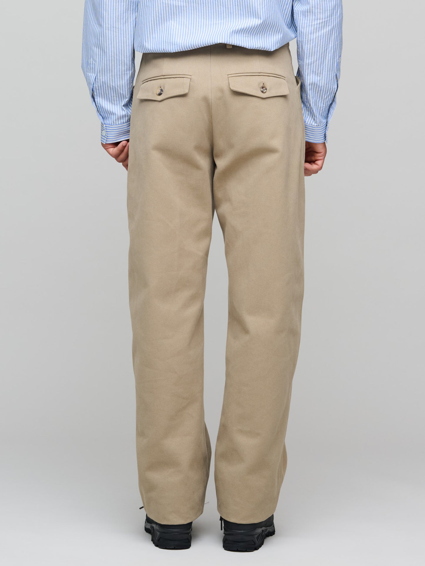 Wide Leg Work Pants, Khaki