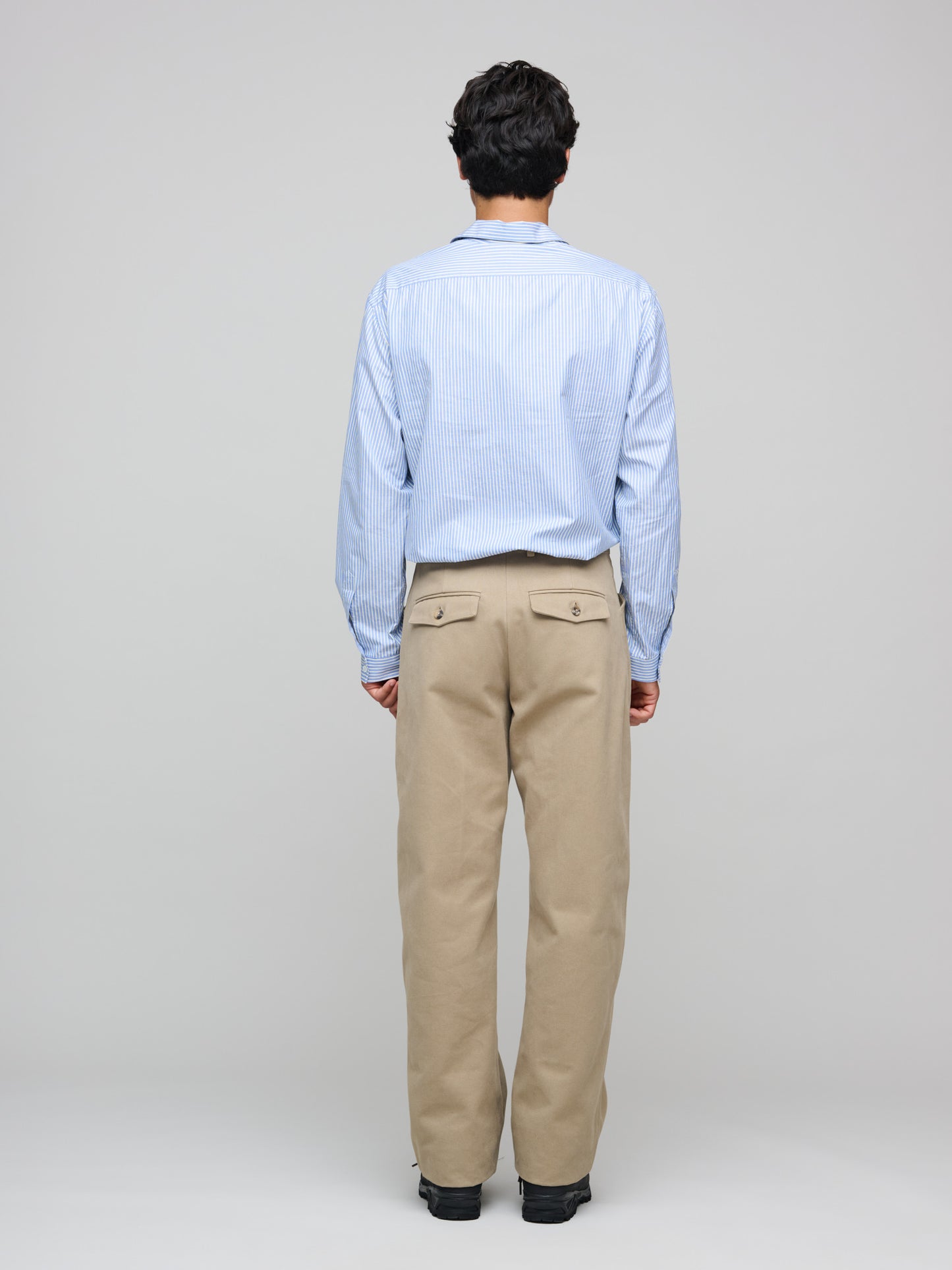Wide Leg Work Pants, Khaki