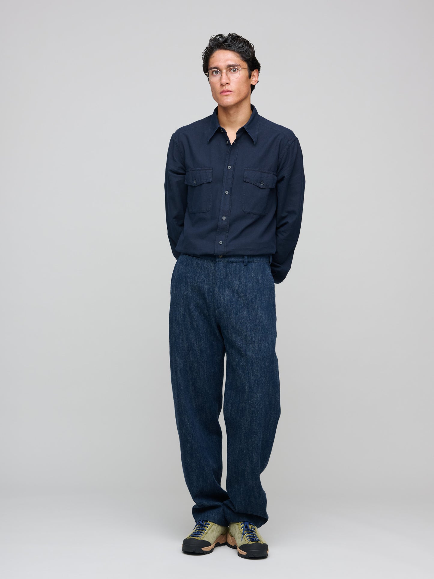 Balloon Trousers, Denim Blue
