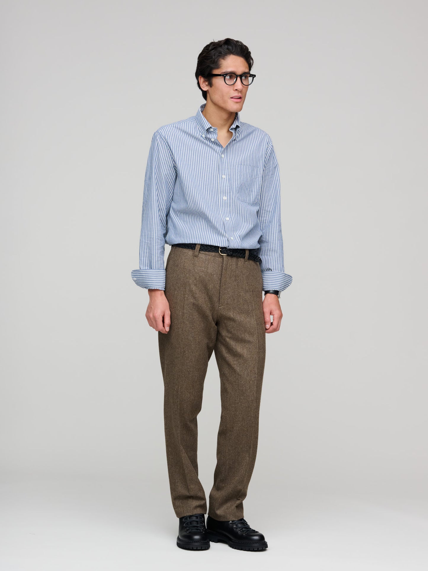 Brushed Flannel Trouser, Khaki