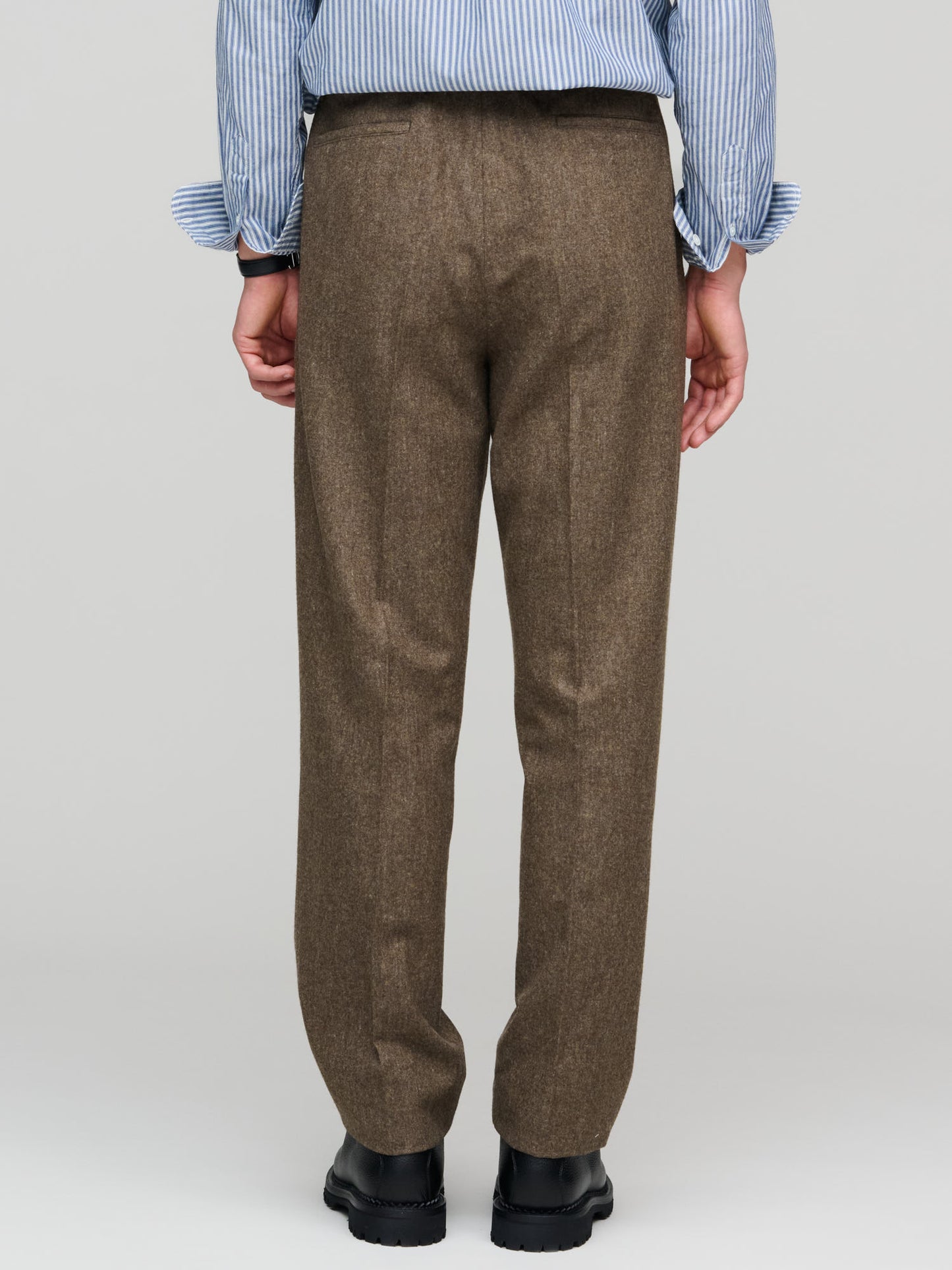 Brushed Flannel Trouser, Khaki