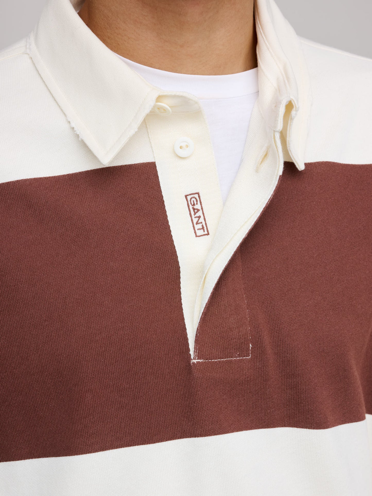 Block Stripe Heavy Rugger, Mahogany Brown