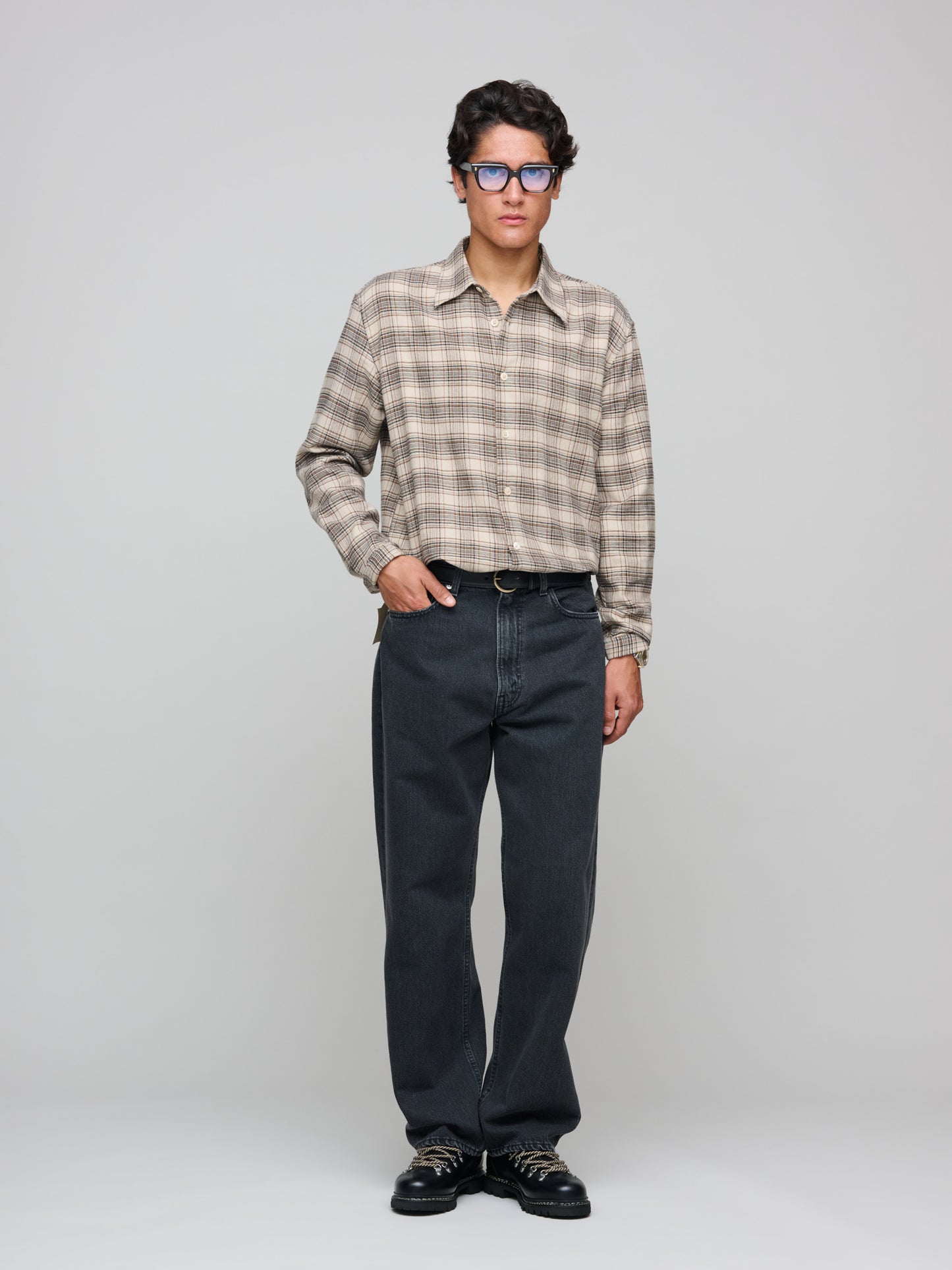Studio Shirt Checked, Sand