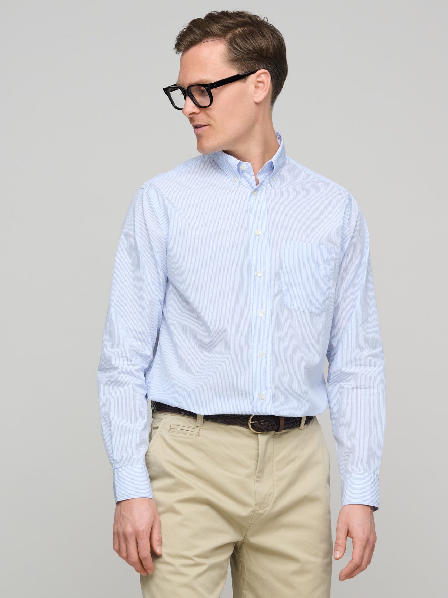 American BD Super Lightweight Shirt, Fine Peasant Stripe