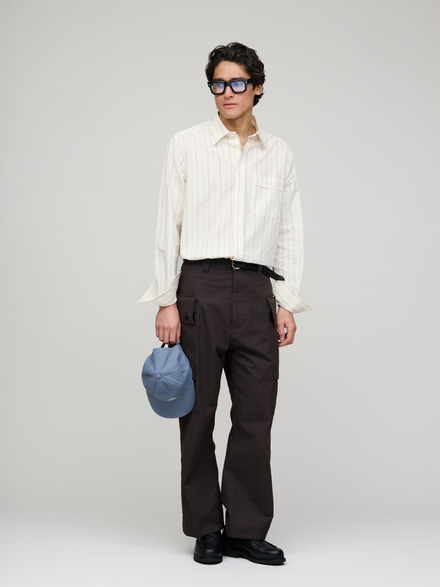 Faziol Striped Shirt, Navy