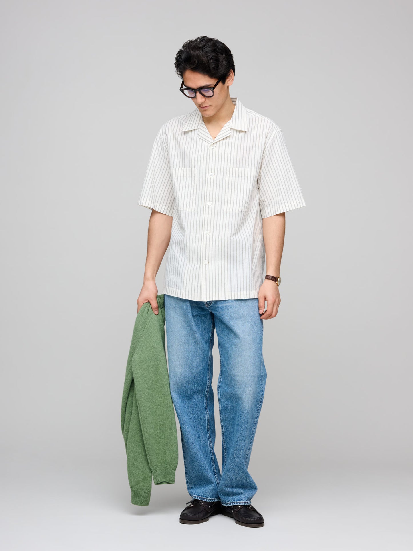 Solana Striped Shirt, Ivory