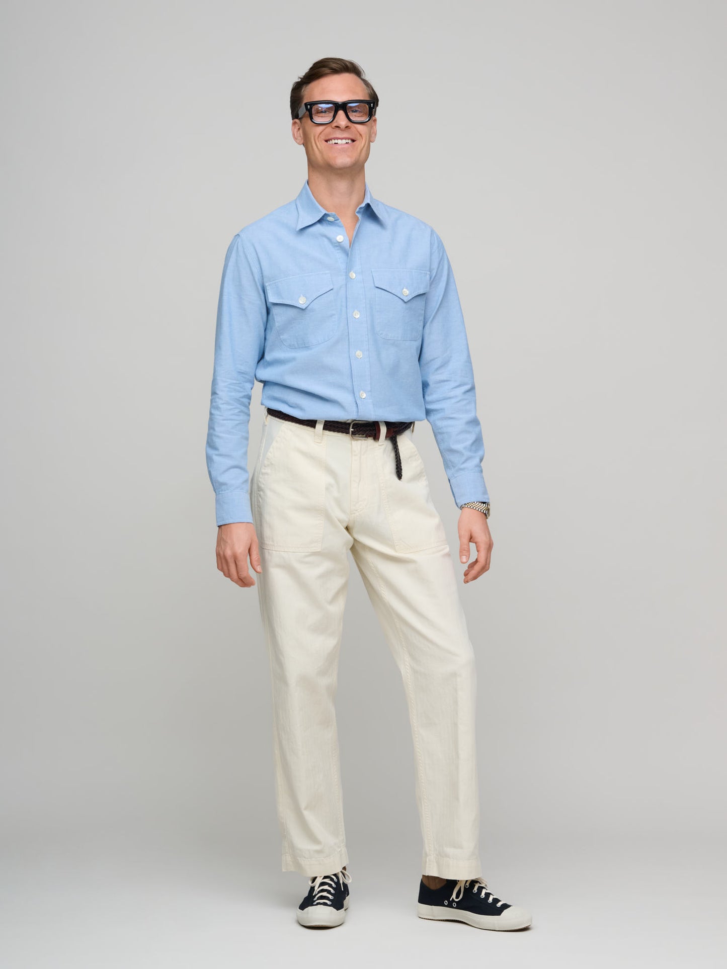American Western Shirt, Light Chambray