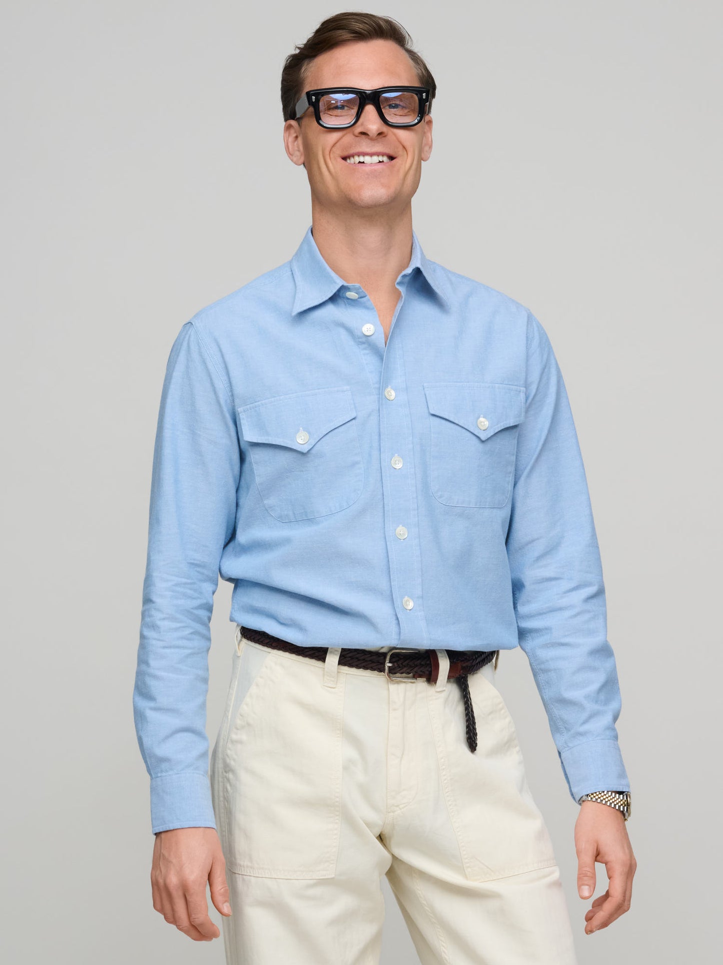 American Western Shirt, Light Chambray