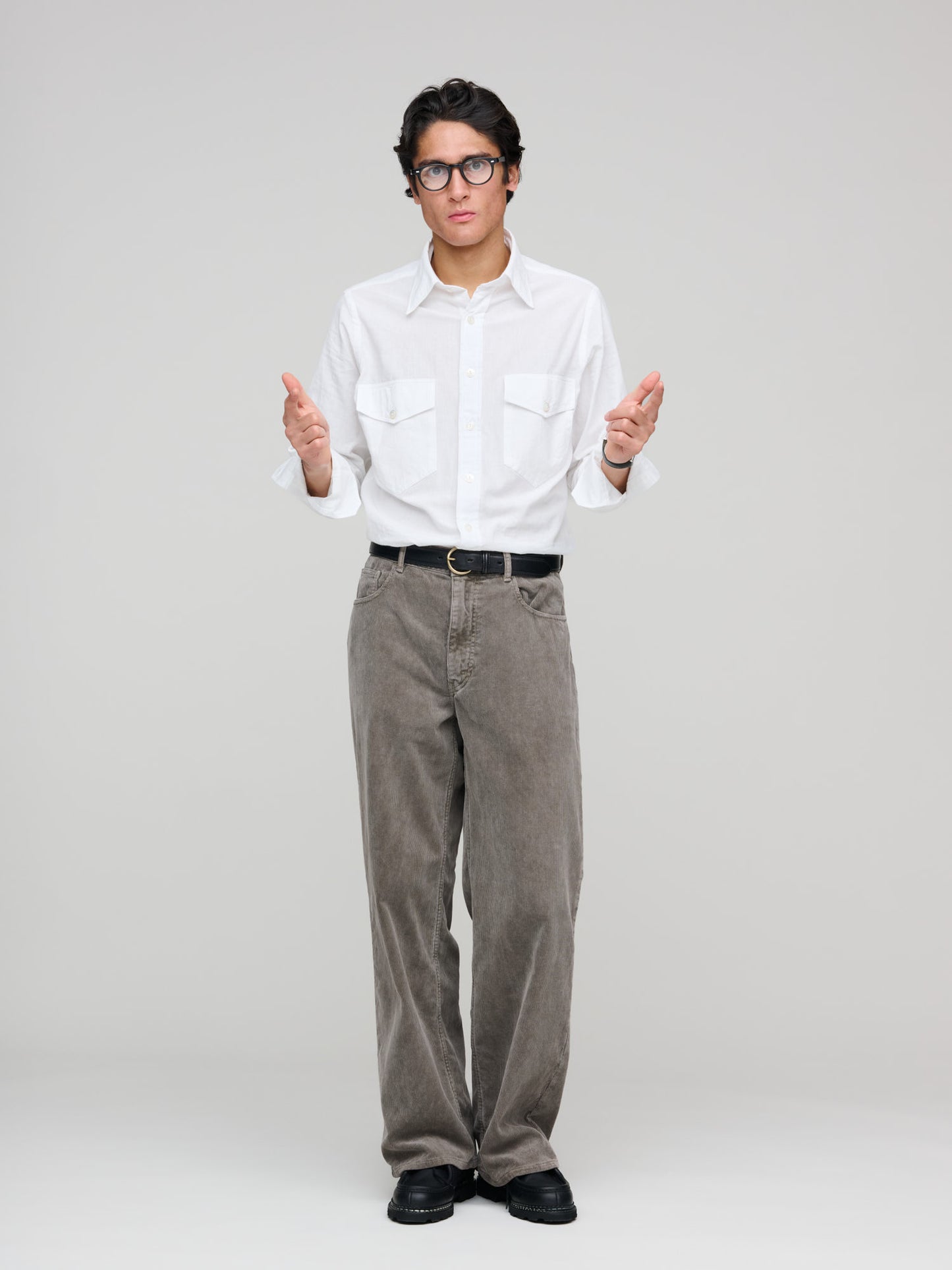 Long Point Work Shirt, Bleached White