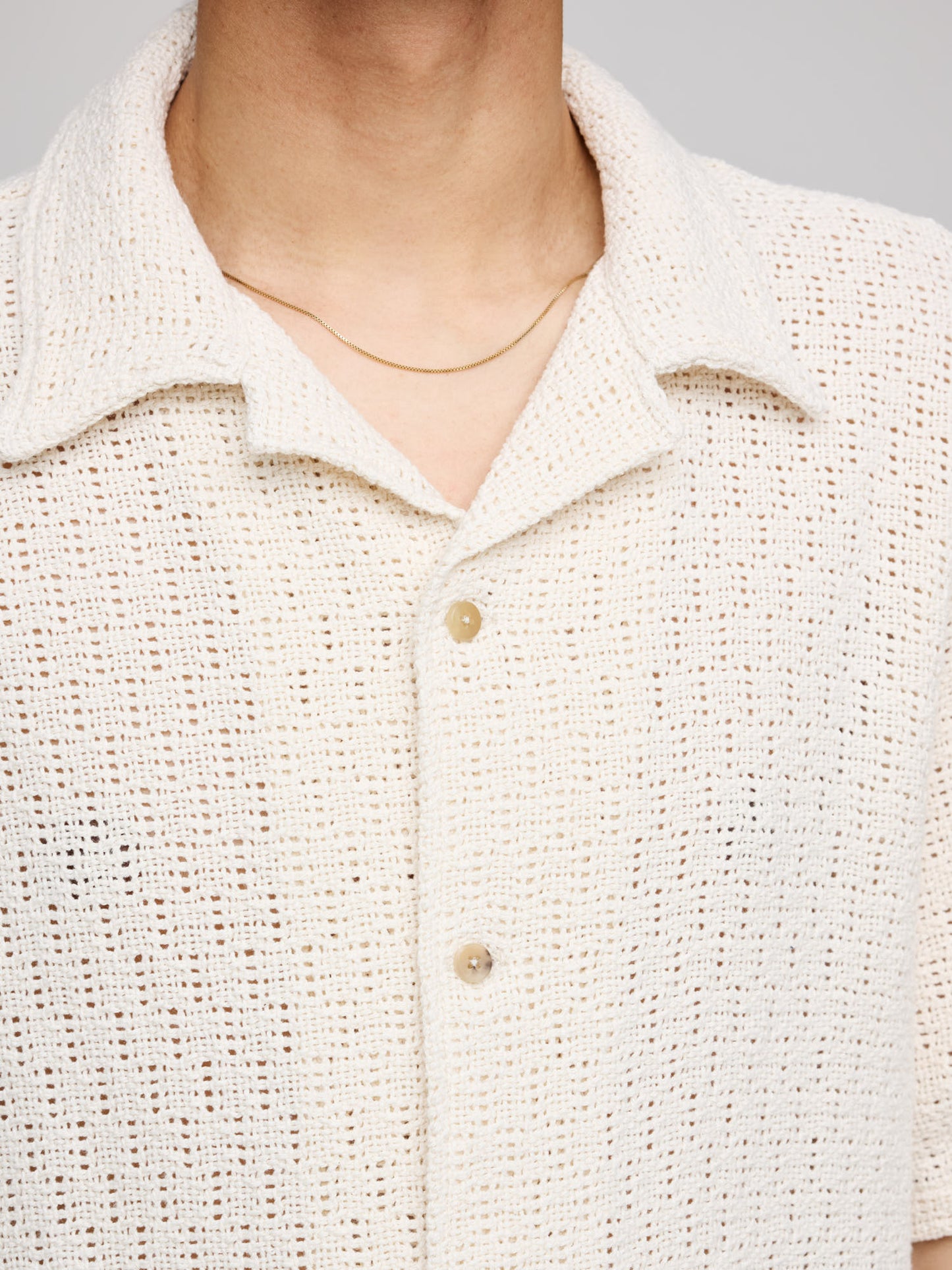 Holiday Shirt Cotton Crochet Weave, Undyed