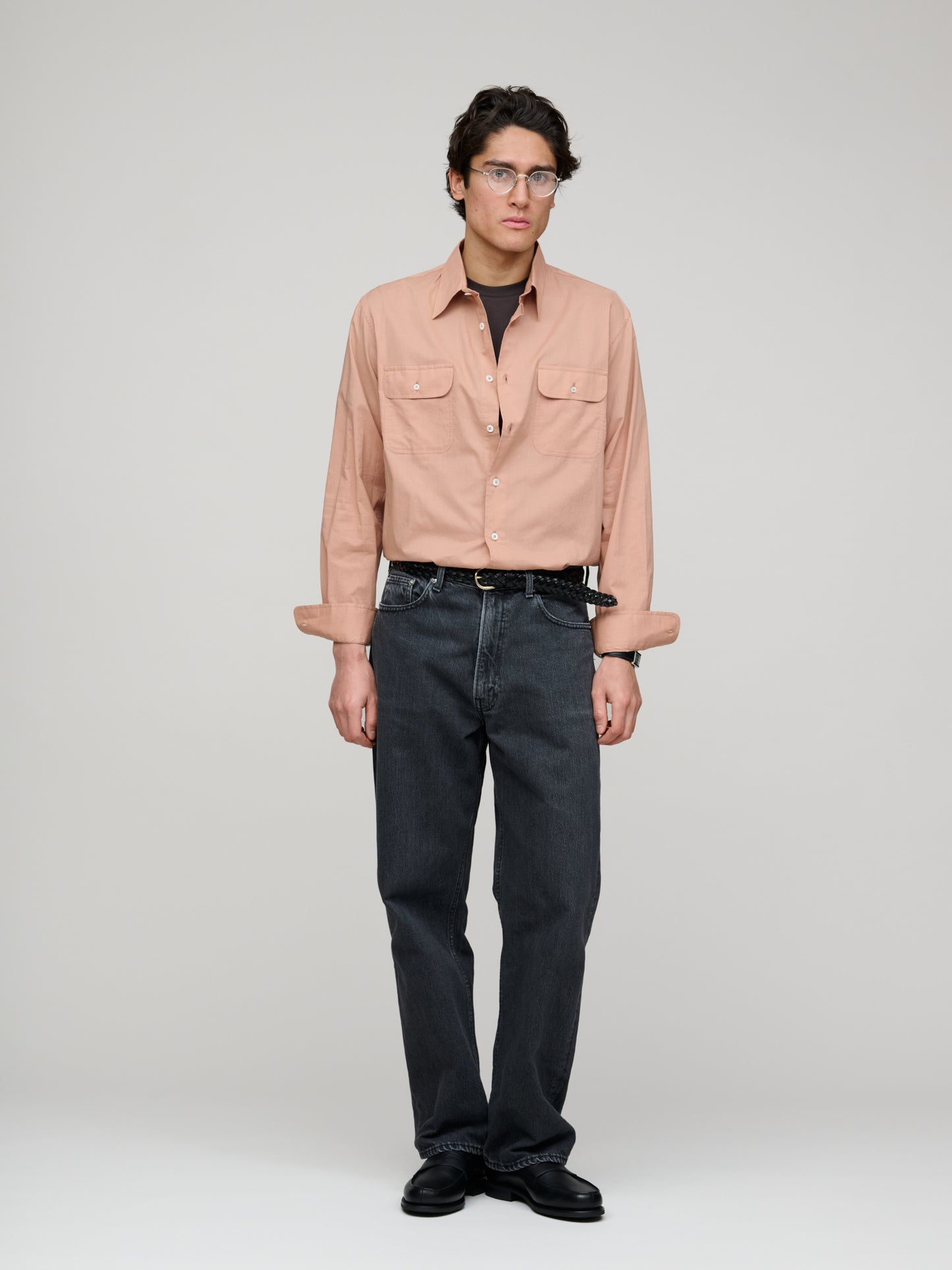 Artist Shirt Washed Cotton Voile, Rosewood