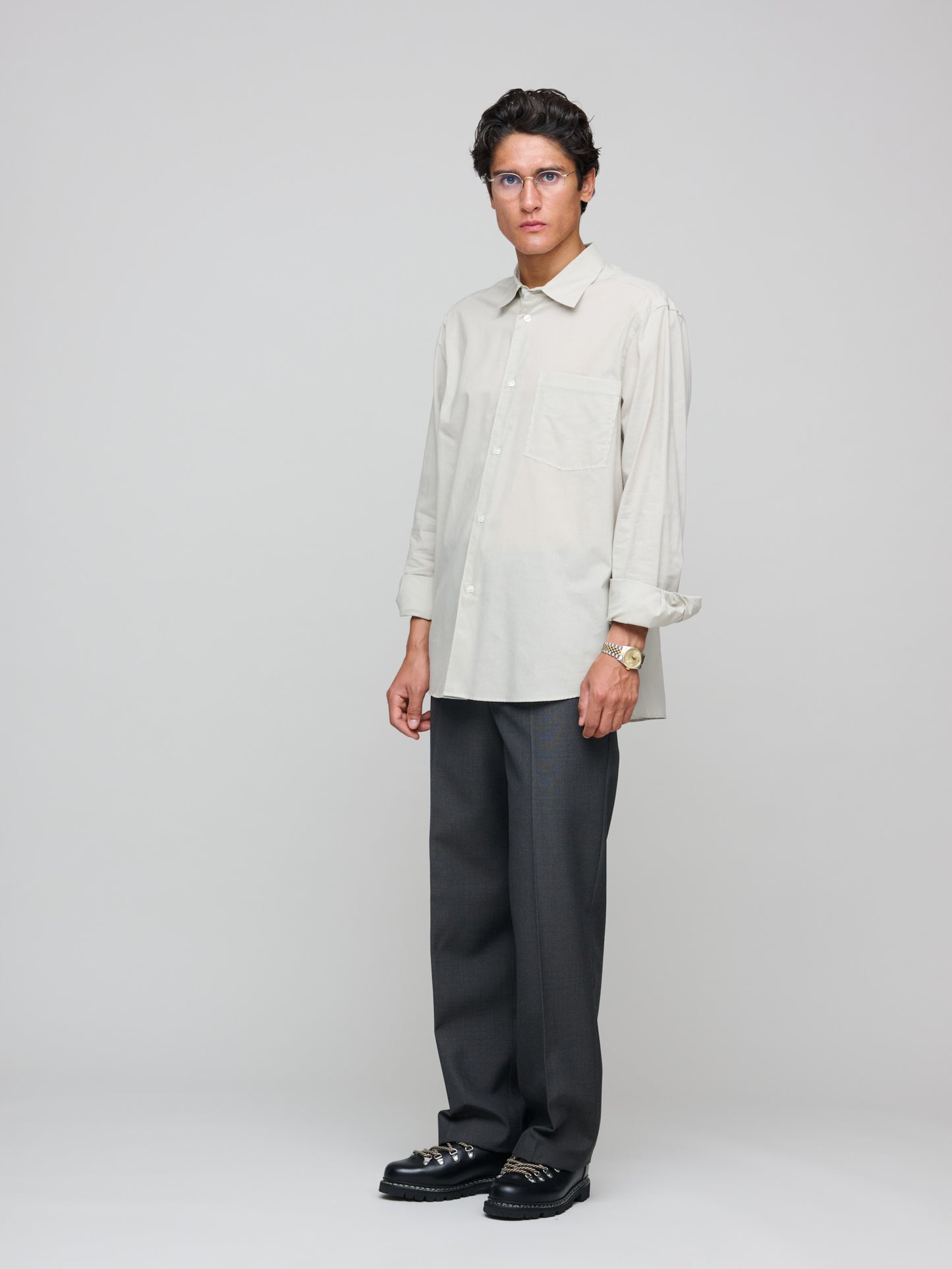 Volume Shirt Finepop, Light Grey