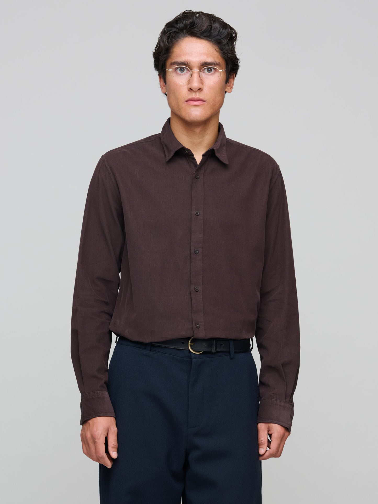 Fine Cord Shirt, Truffle