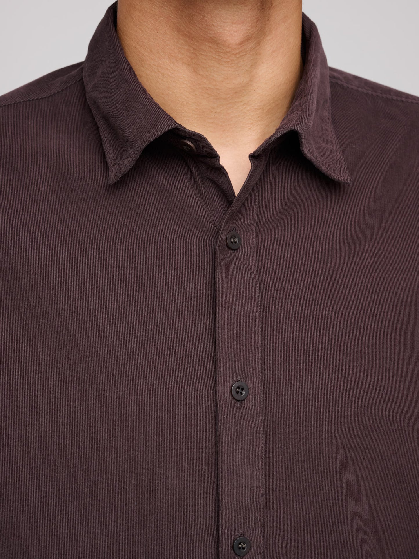 Fine Cord Shirt, Truffle