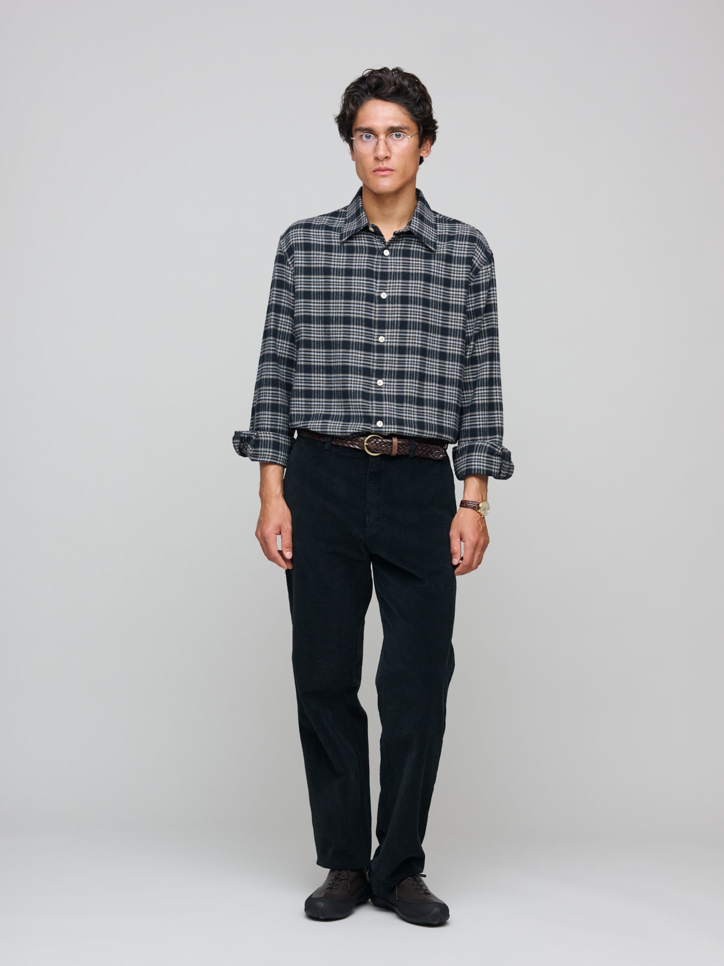 Studio Shirt Checked, Black