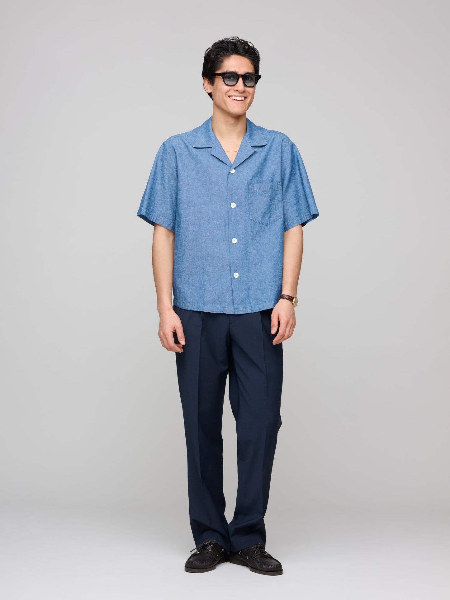 Camicia Jarvis, Denim Medio
