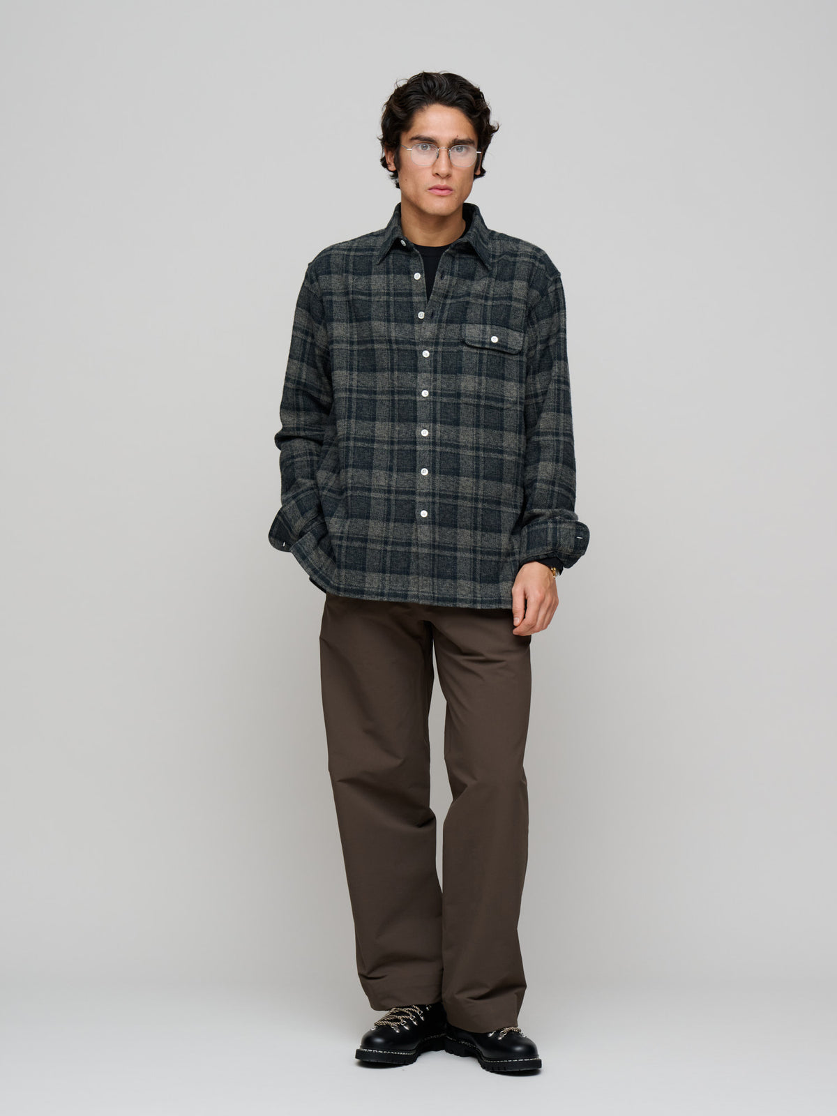Off Duty L/S Shirt Flannel Check,