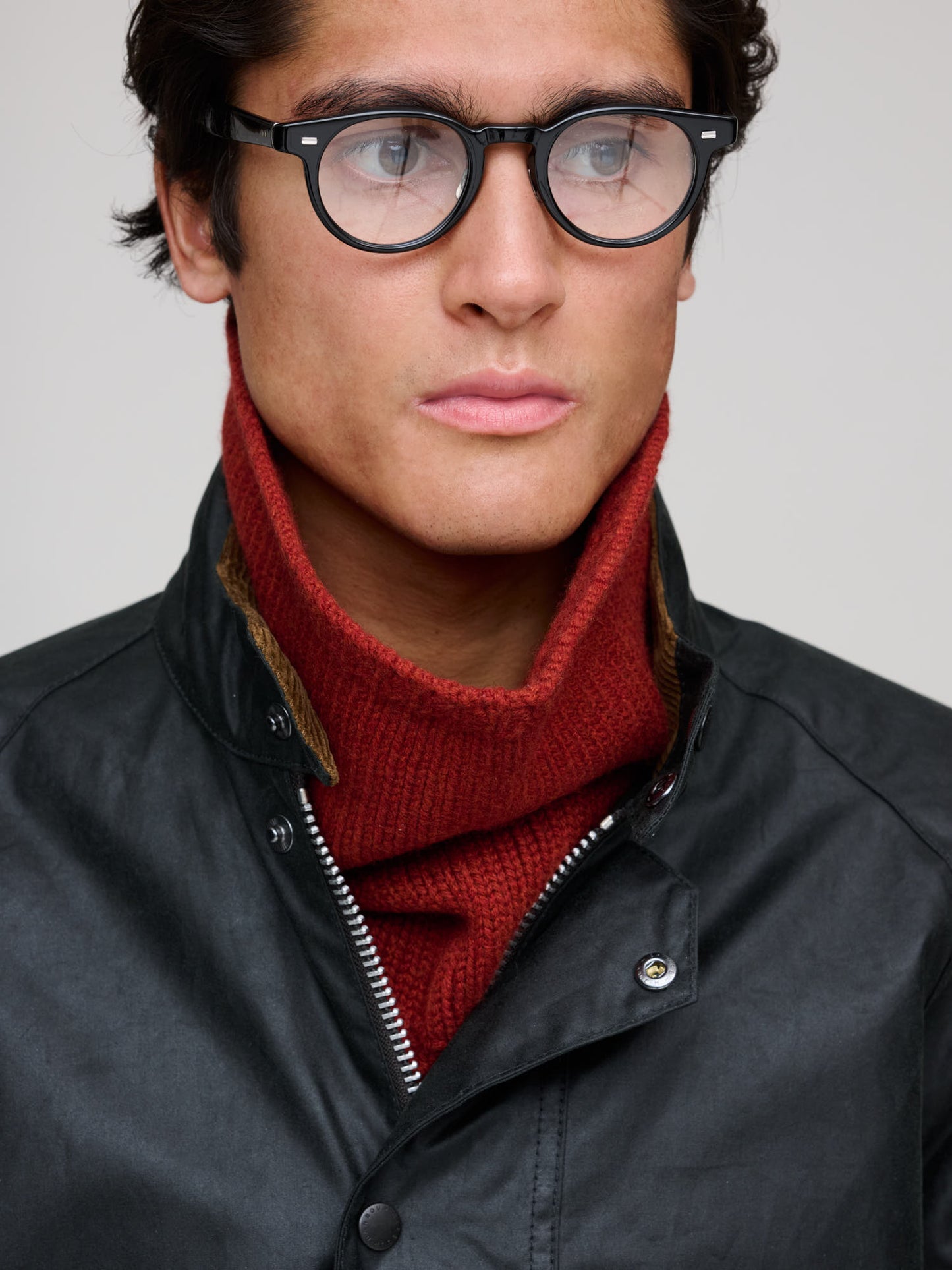 Chunky Neckwarmer Merino Cashmere, Paprika