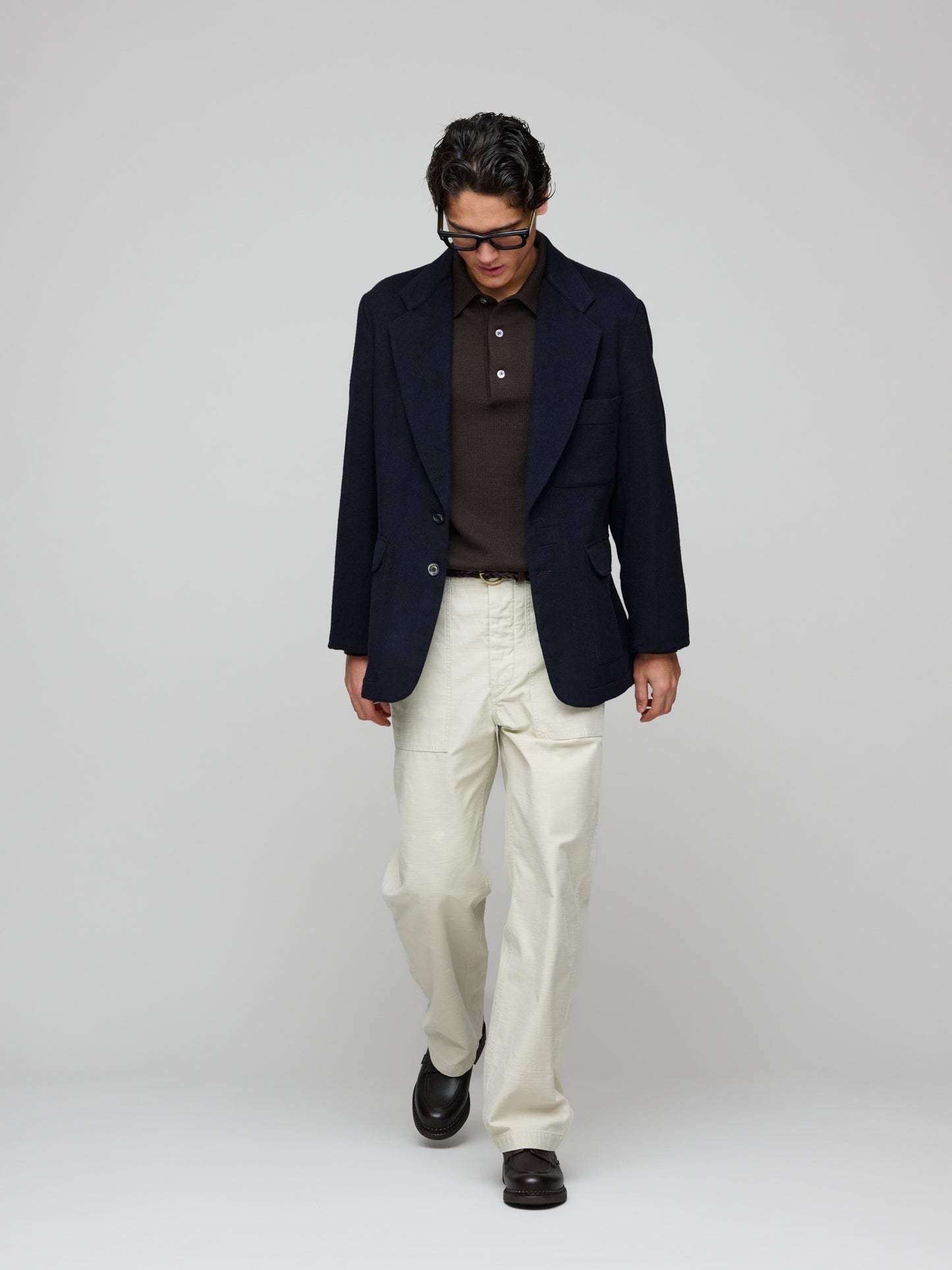 Veste de Ville, Deep Navy Doubleface