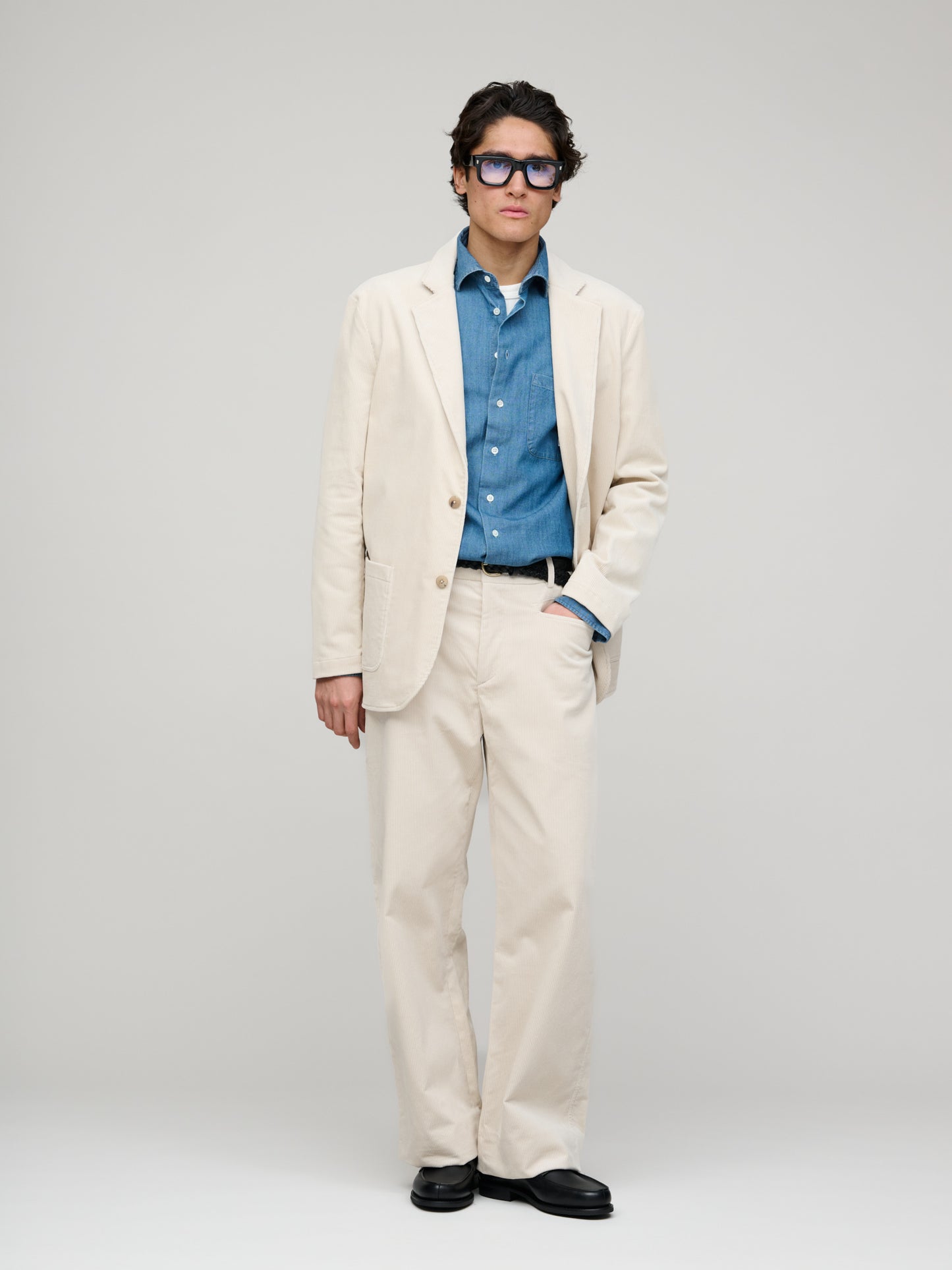 Writer's Jacket Wale Corduroy, Ivory