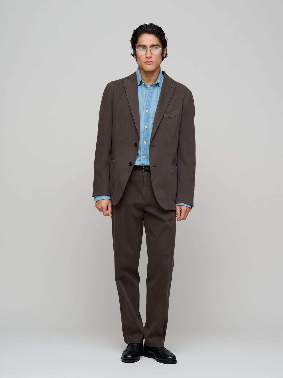 Cotton Twill K-Jacket, Dark Brown