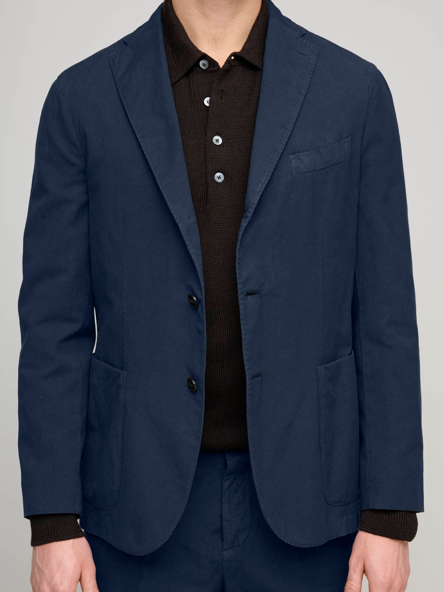 K Jacket Cotton & Linen, Navy