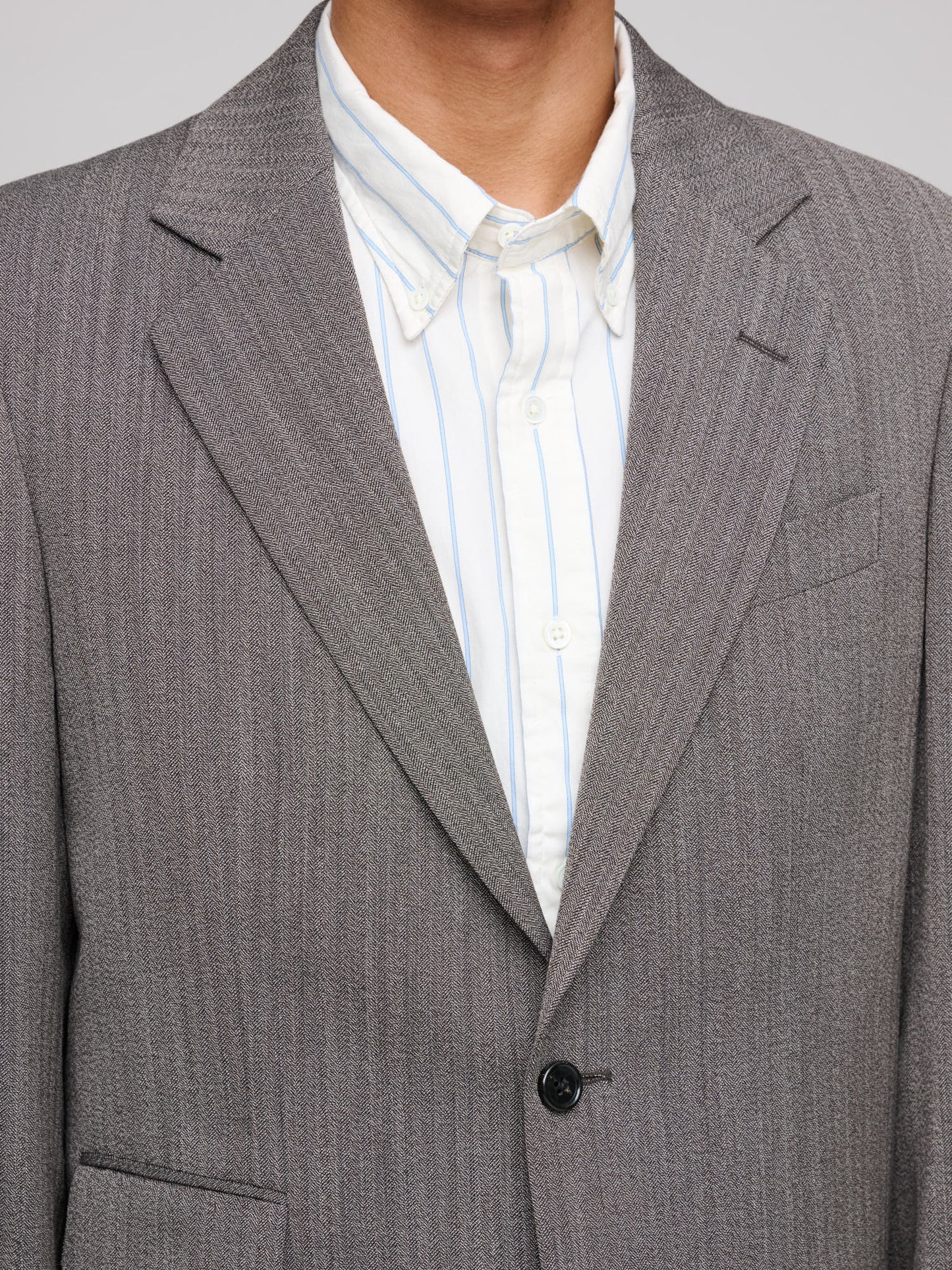 Herringbone Suit Jacket, Deep Brown