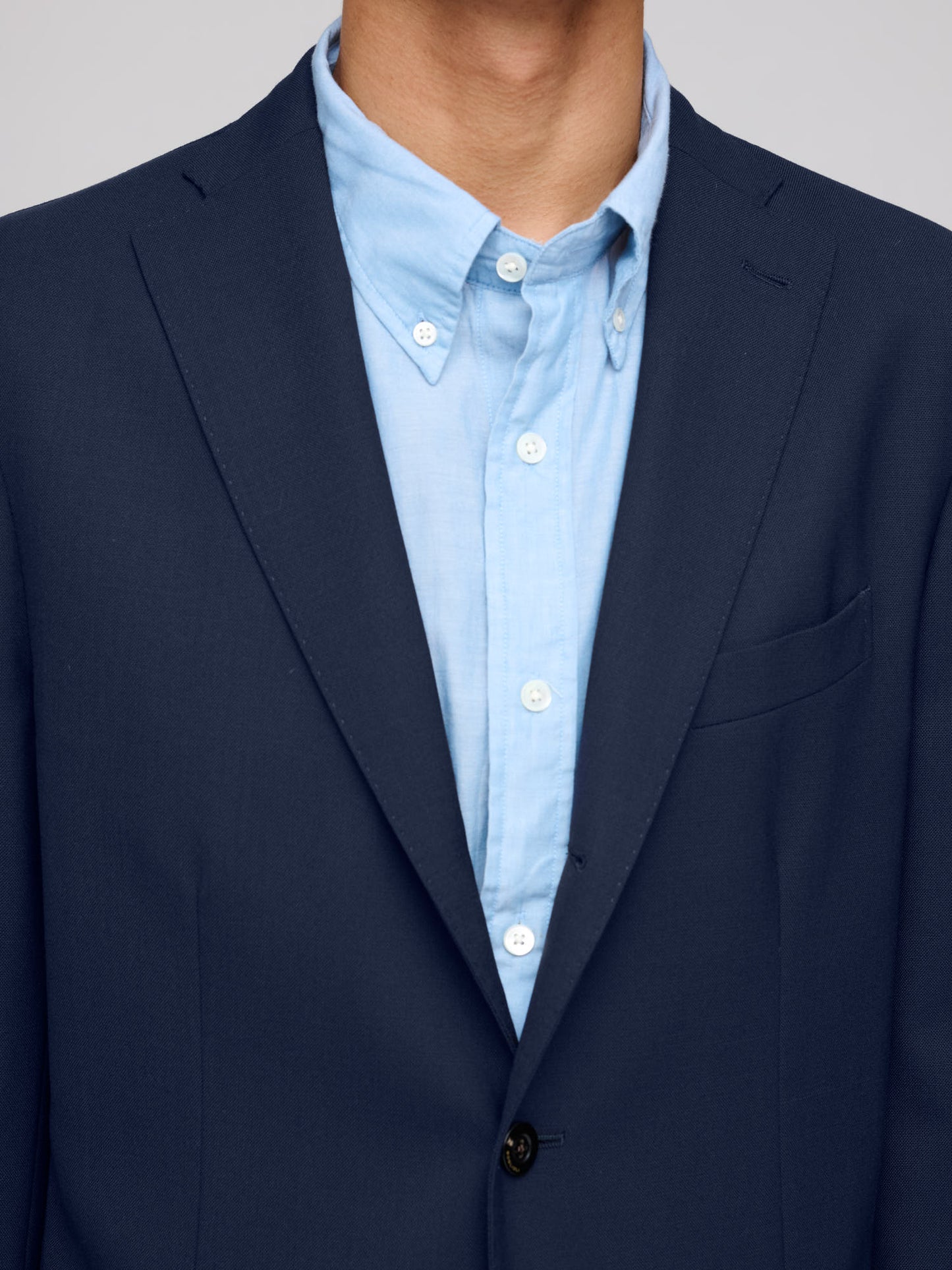 K Jacket Suit Wool, Navy - Classic Fit Trousers