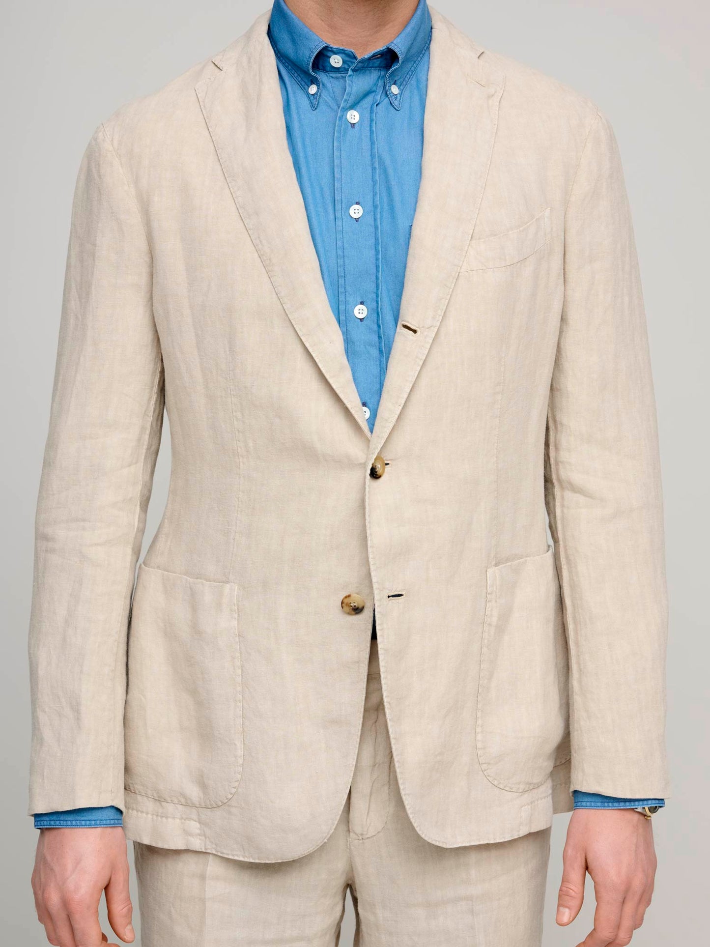 K Jacket Suit Linen, Sand