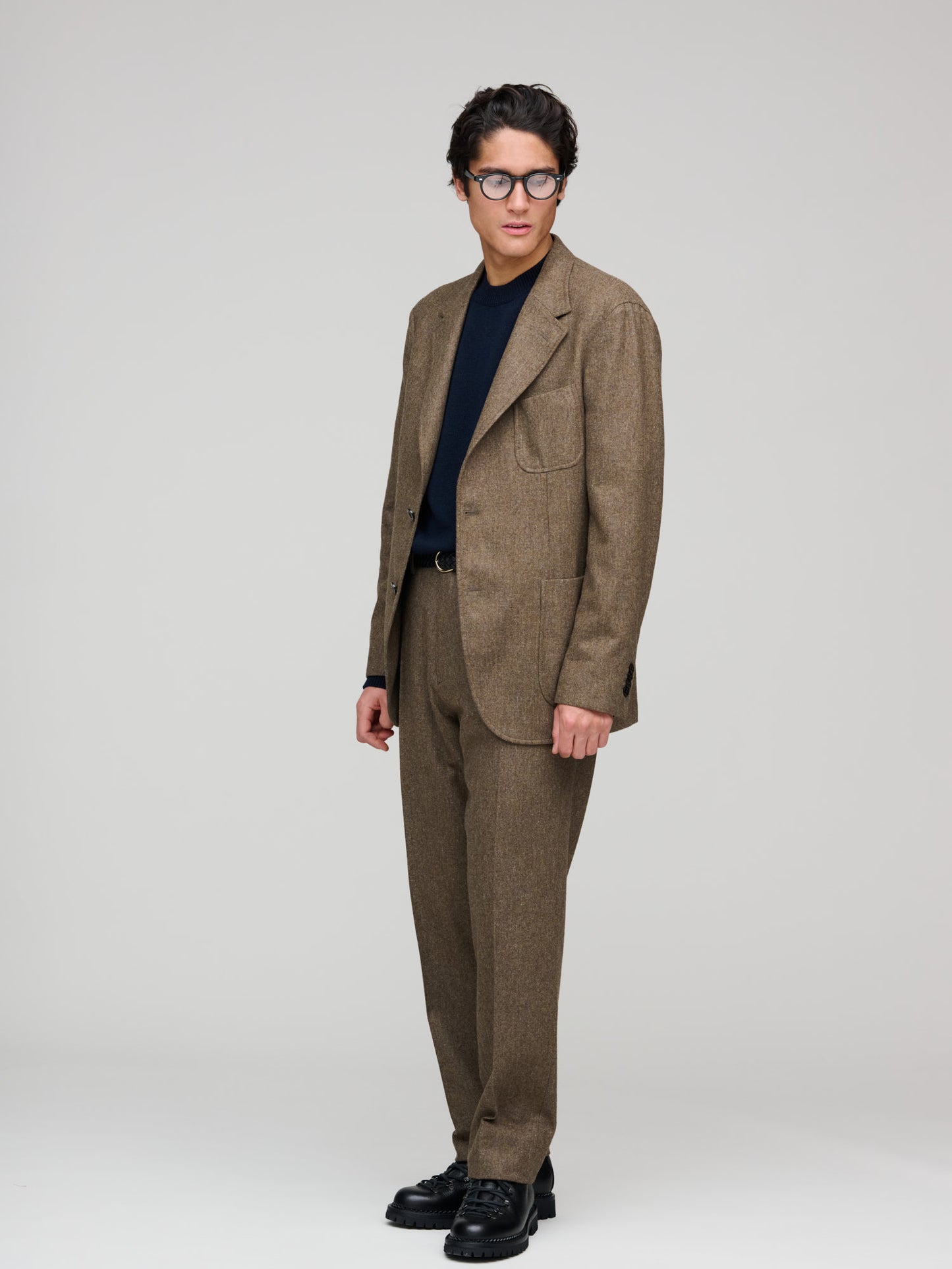 K. Jacket Brushed Flannel, Khaki