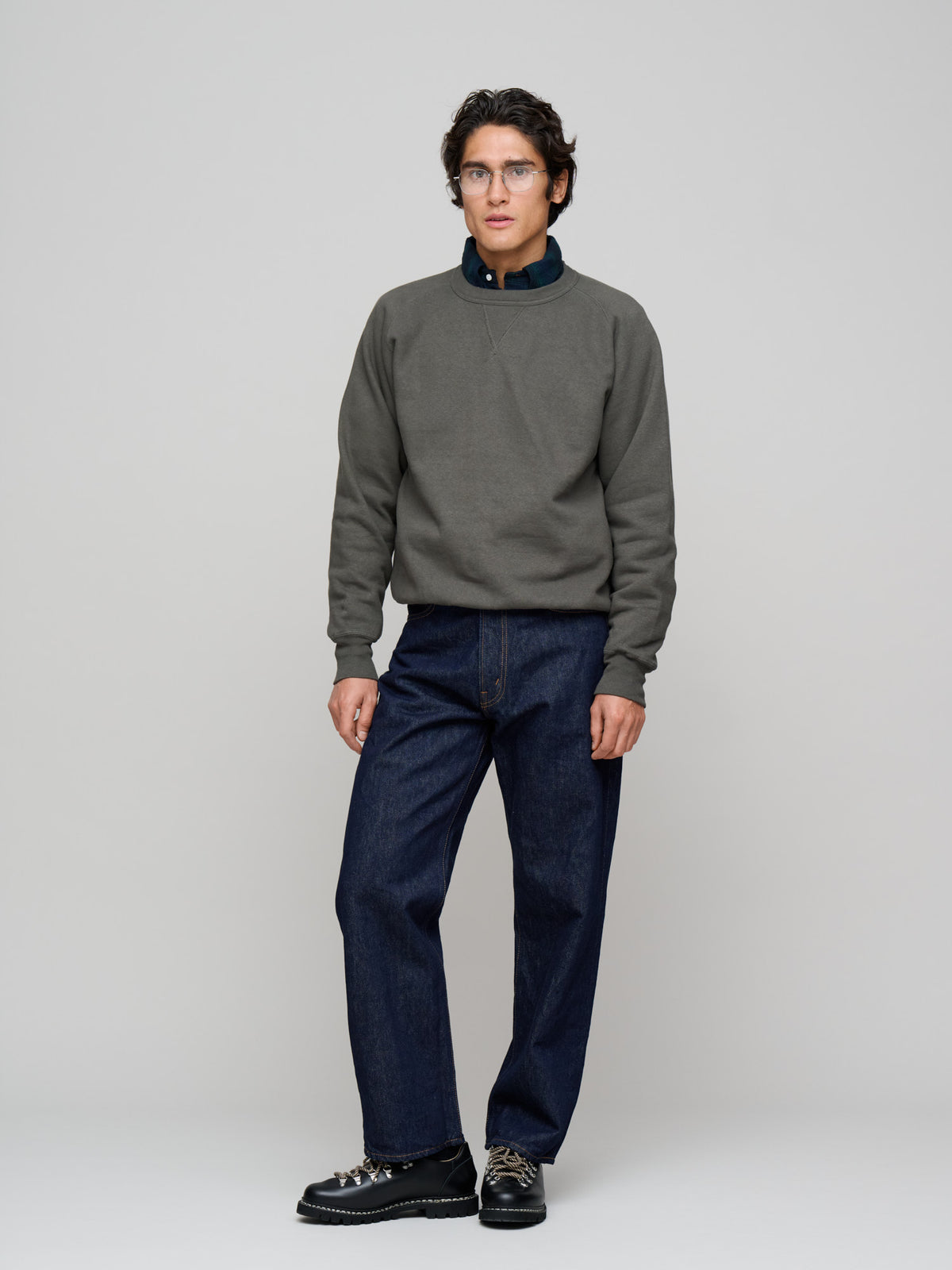 Puamana CN Sweatshirt Japanese Brushed Fleece, Beluga