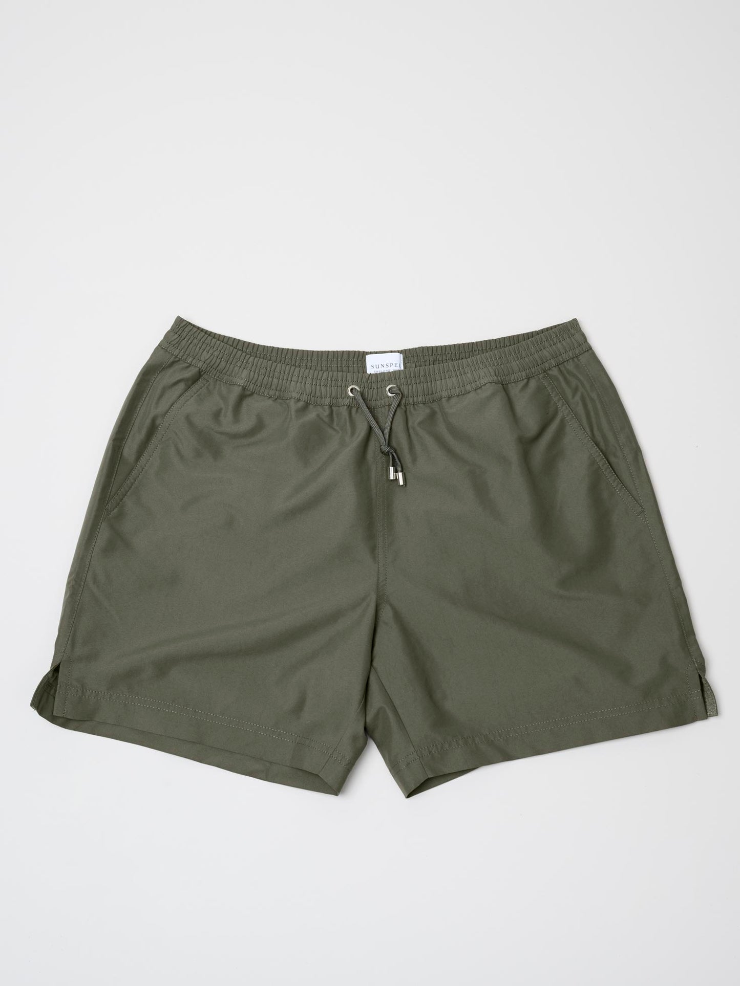 Drawstring Swim Shorts, Hunter Green