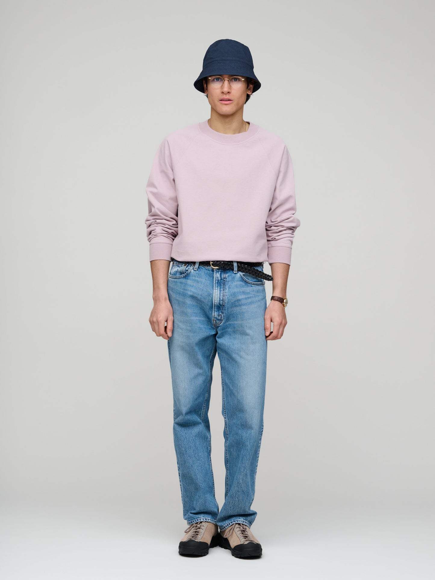 Mock Neck T Shirt Dry Cotton Jersey, Heather