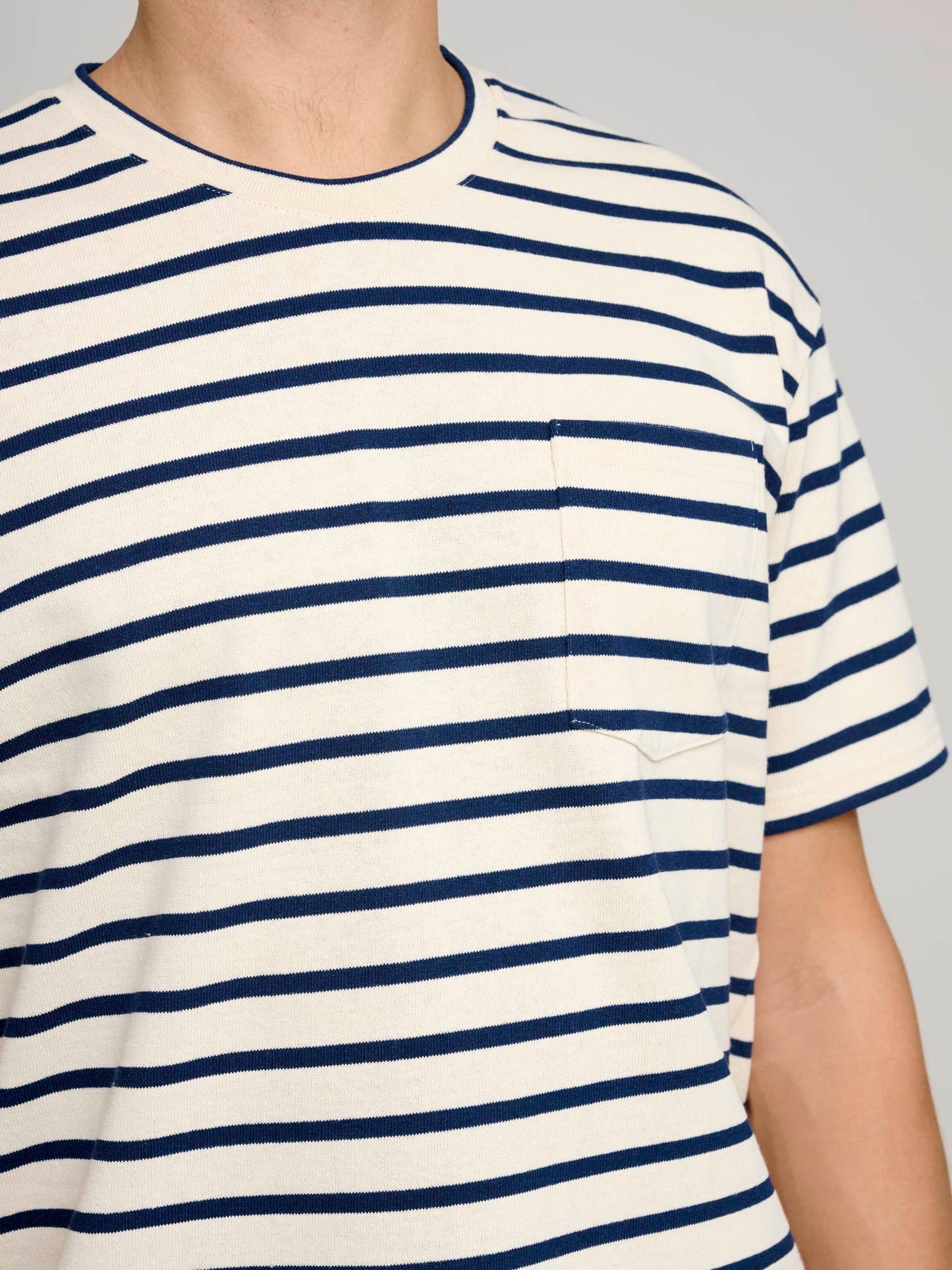 Oversized T-Shirt, Blue Stripes