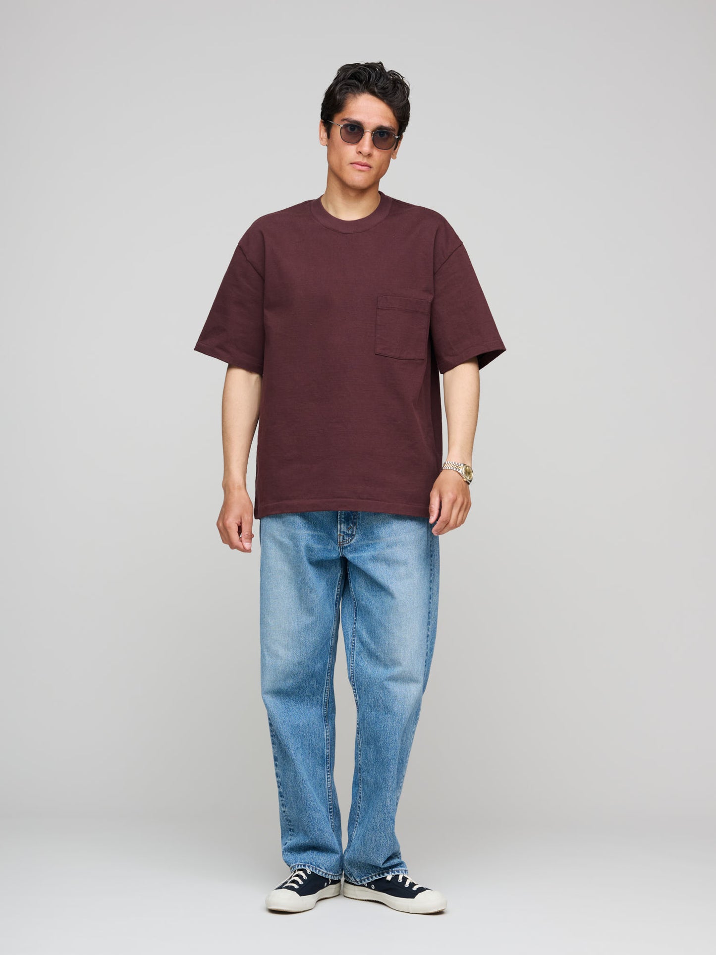 Heavy Weight Pocket Tee, Brown
