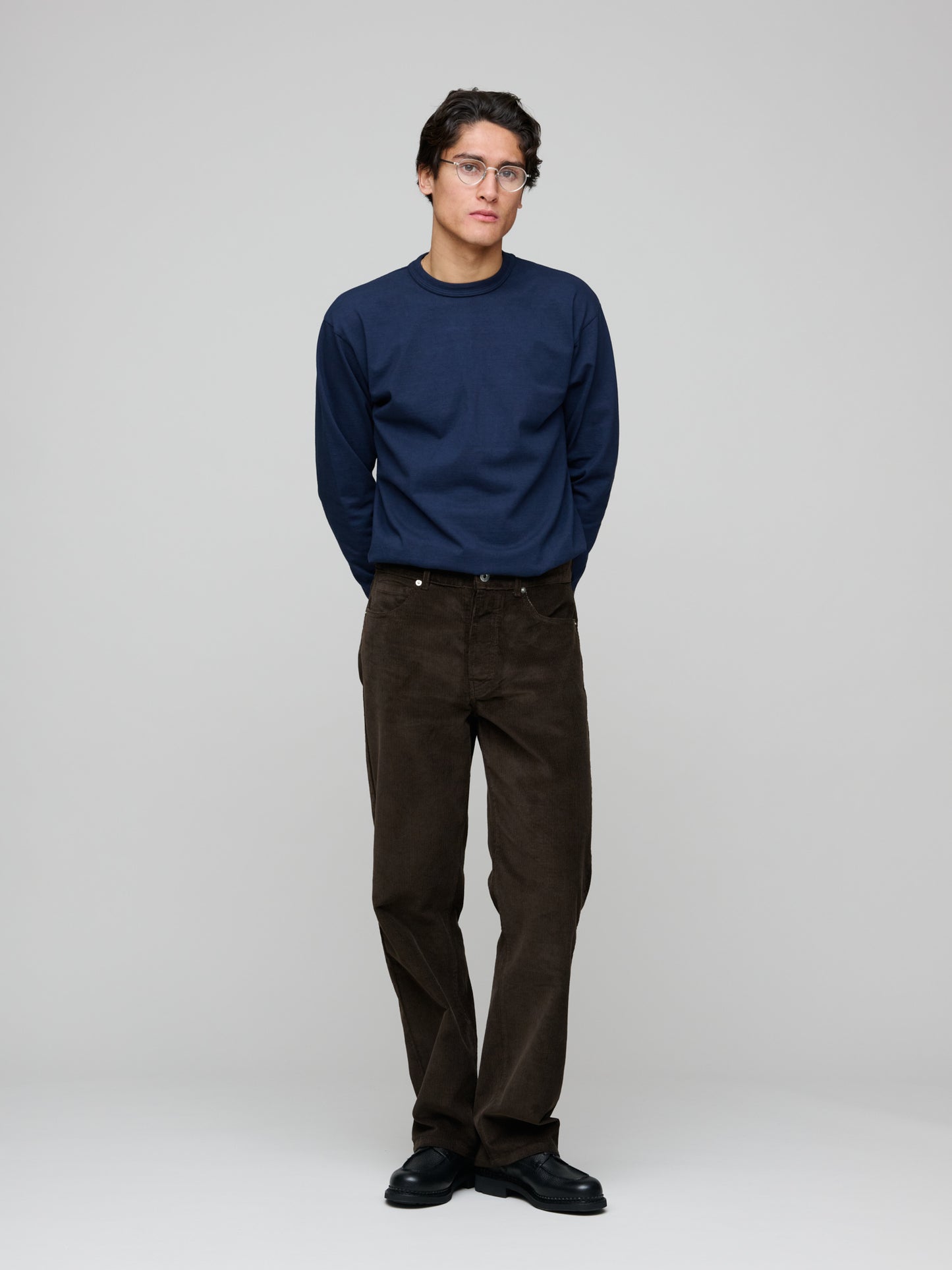 Makaha LS T-Shirt 300gsm Japanese Jersey, Dark Navy