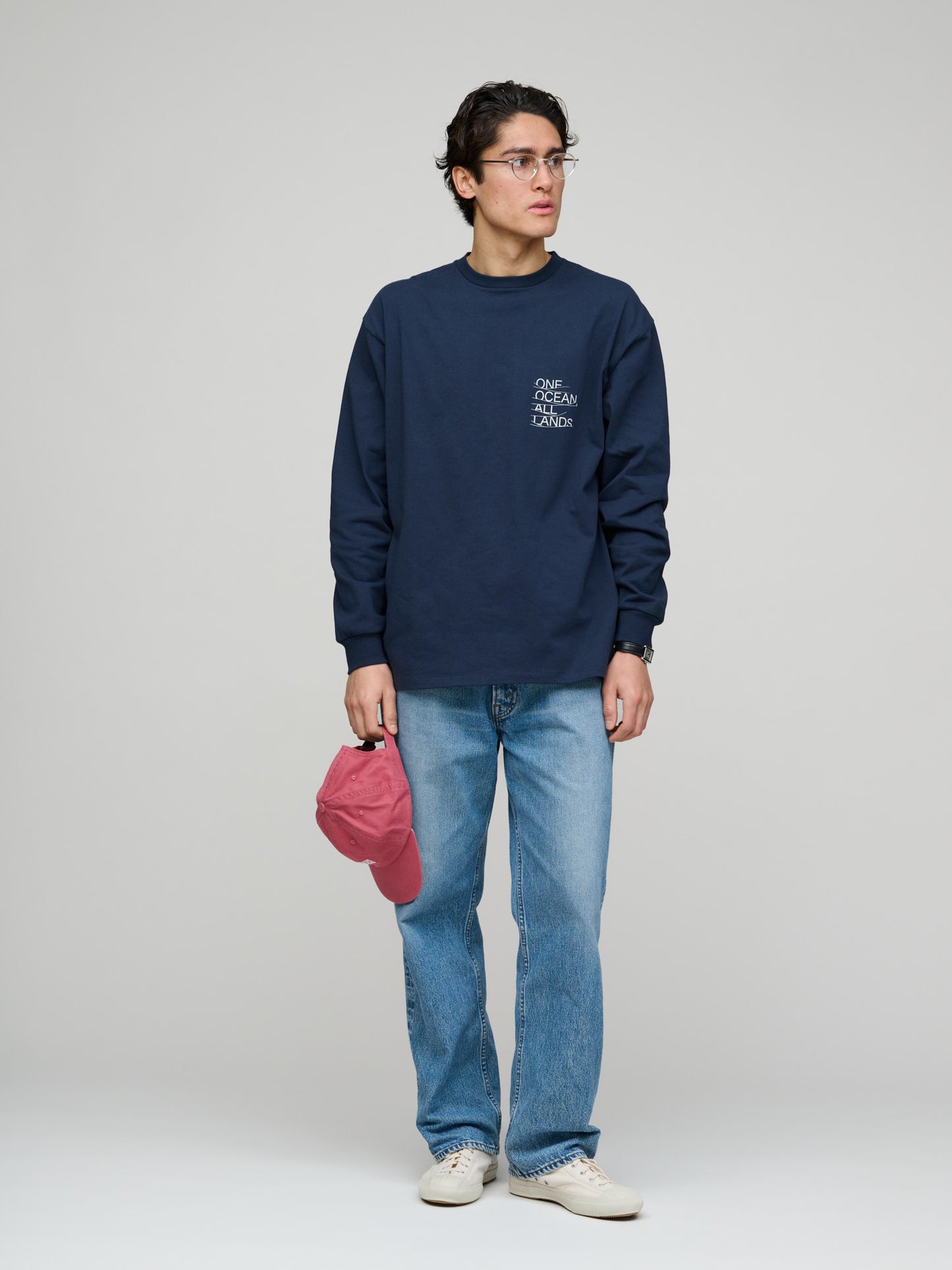 OOAL Graphic LS Tee, Navy