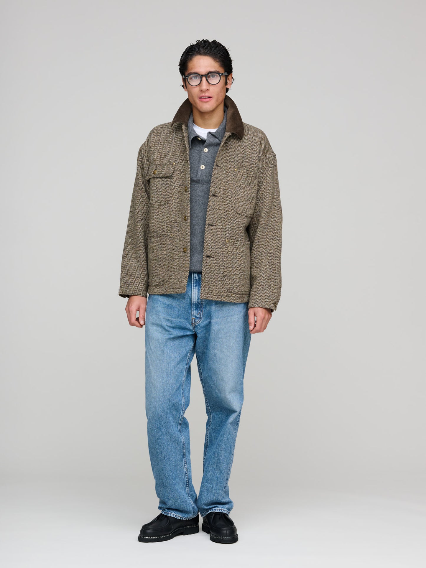 Harris Tweed Relax Fit Coverall, Khaki