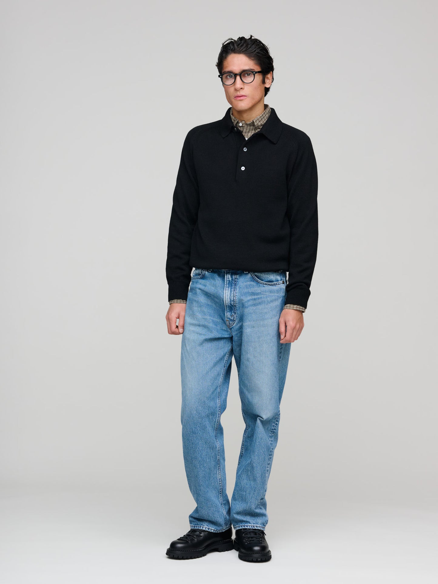 Merino Polo, Black