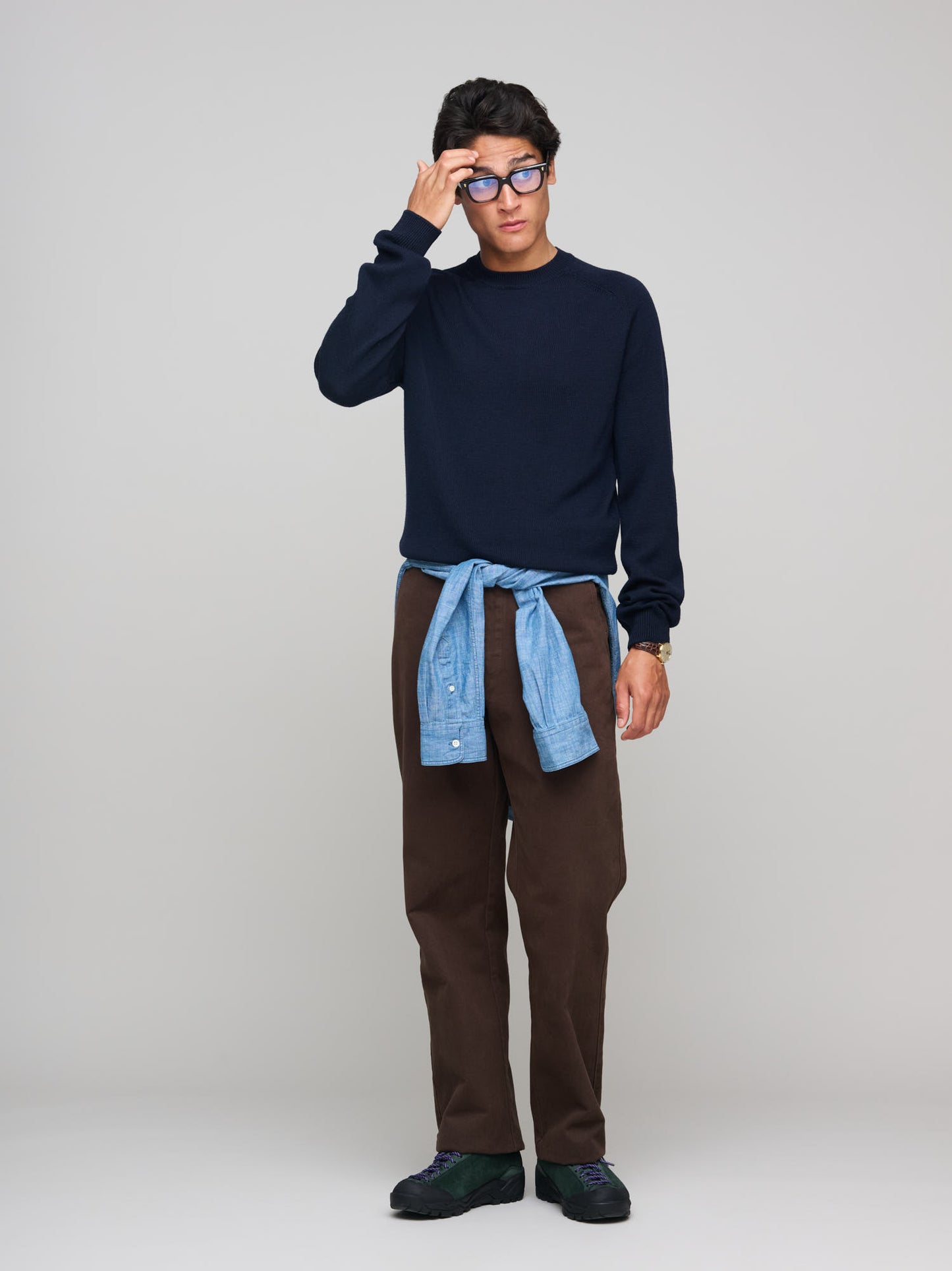 Merino Crew, Dark Navy