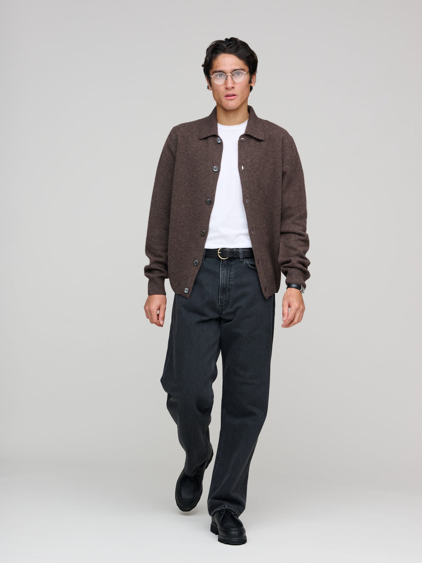 Polo Cardigan, Brown